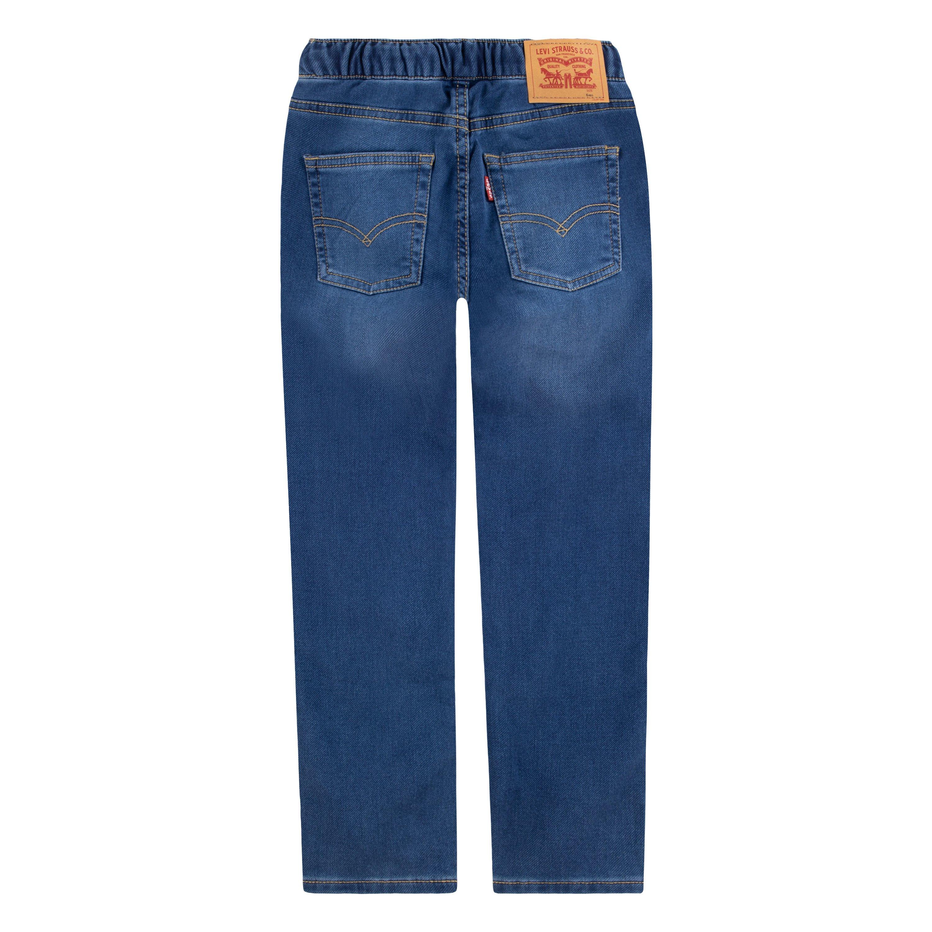 Levi's Little Boys' Skinny Fit Medium Wash Pull On Jeans - Blue - MEDIUM BLUE Thumbnail View 8
