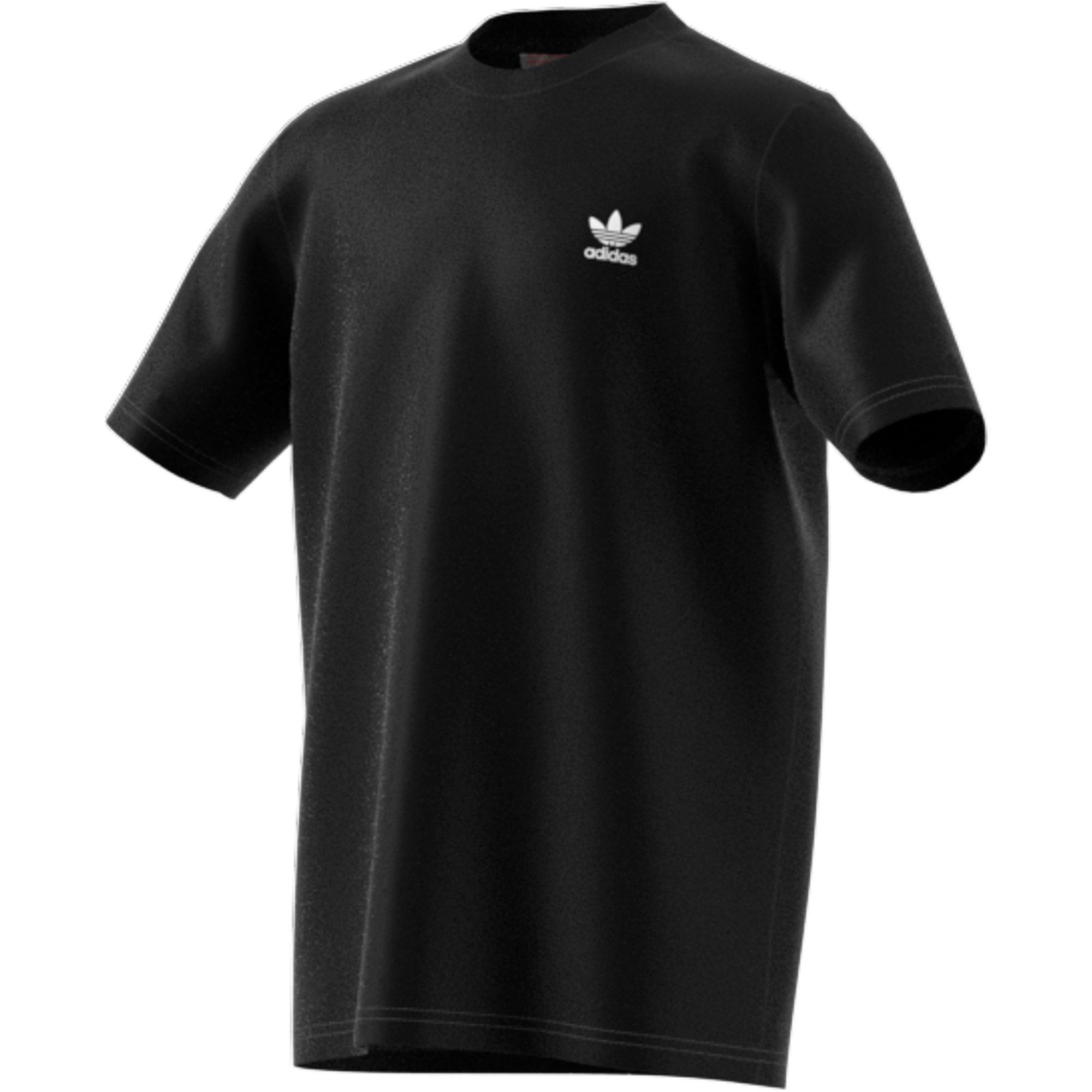 adidas Originals Kids' Unisex Black/White Tee - BLACK/WHITE Thumbnail View 3
