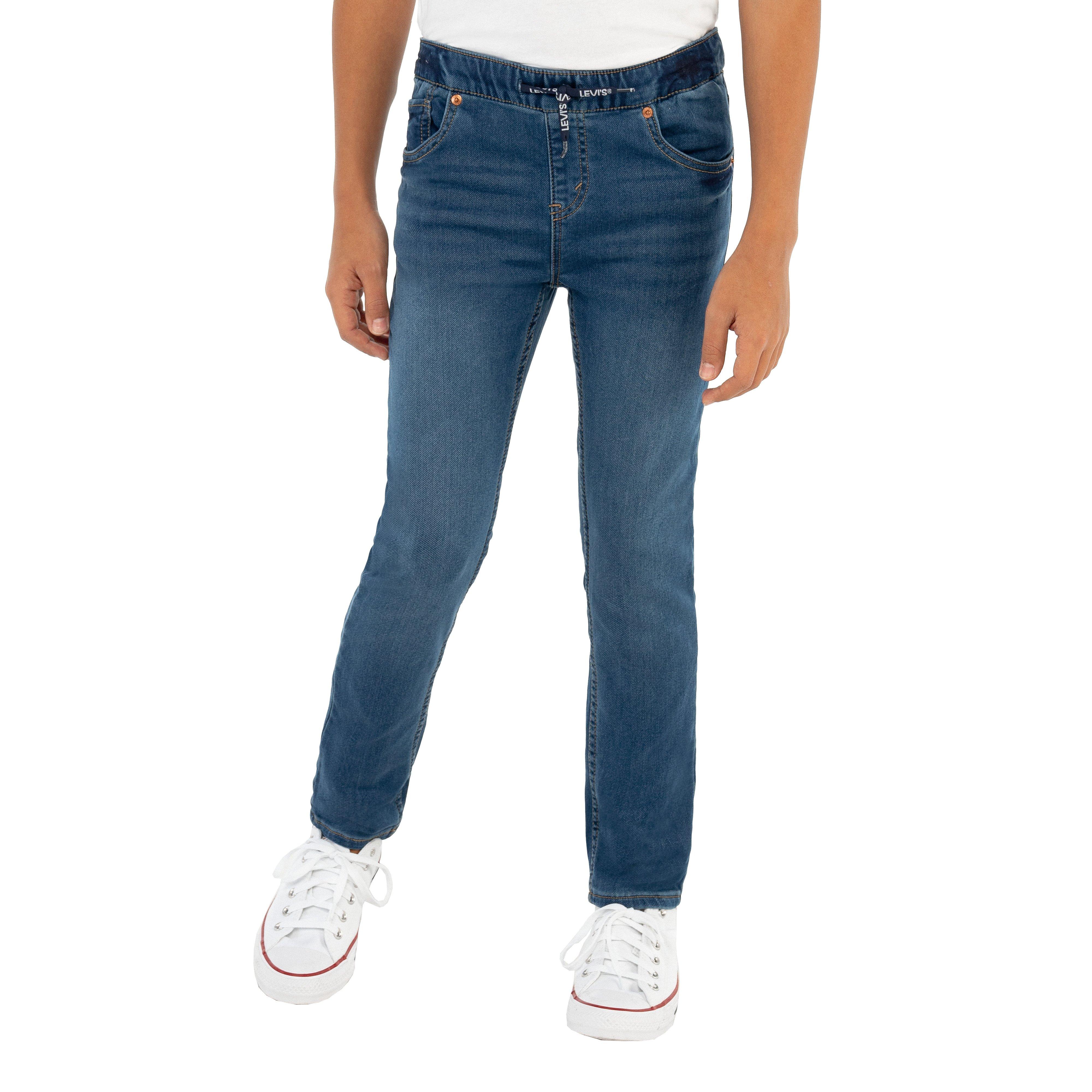 Levi's Big Boys' Skinny Fit Medium Blue Wash Pull On Jeans - MEDIUM BLUE Thumbnail View 1