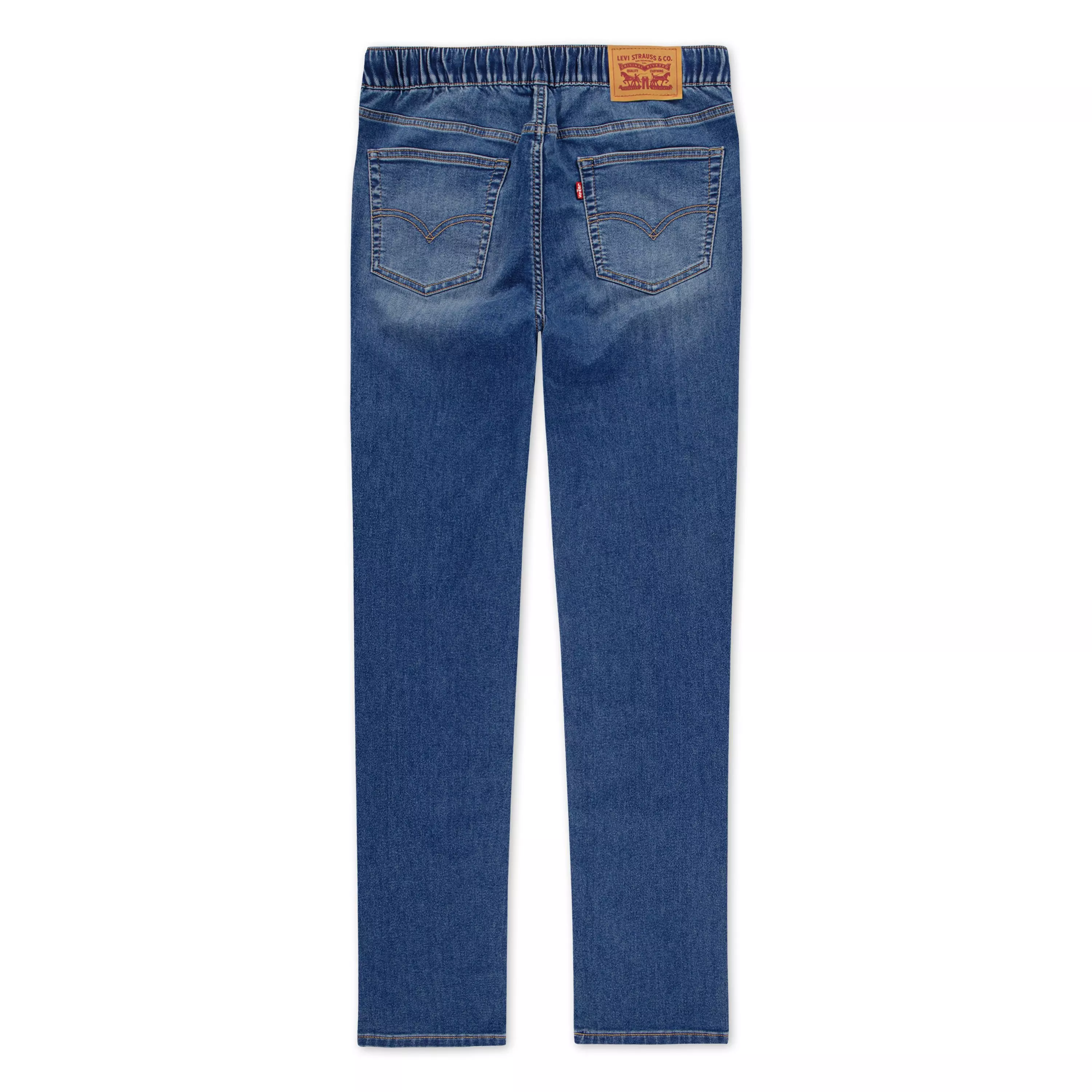 Levi's Big Boys' Skinny Fit Medium Wash Pull On Jeans - Blue - MEDIUM BLUE