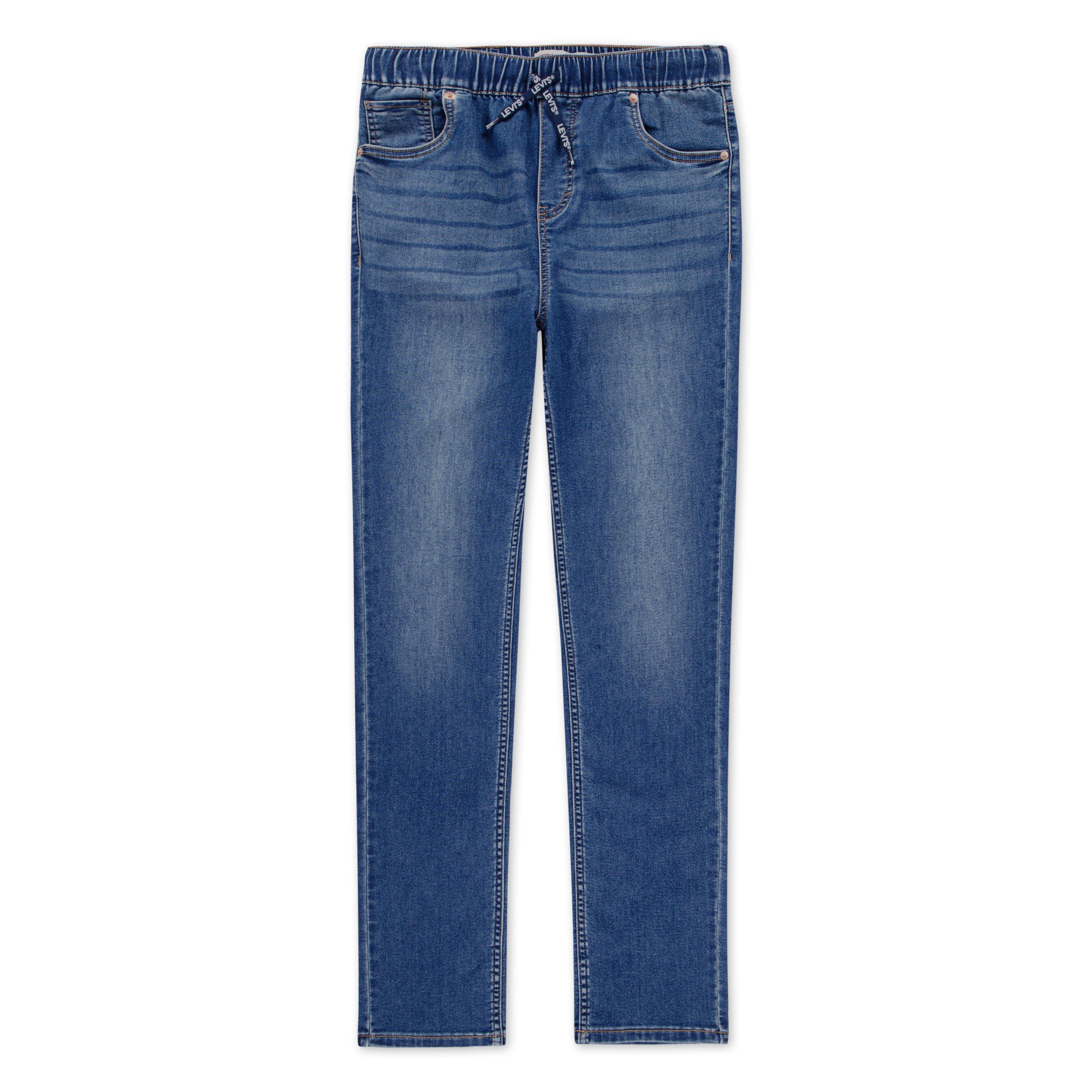 Levi's Big Boys' Skinny Fit Medium Blue Wash Pull On Jeans - MEDIUM BLUE Thumbnail View 10