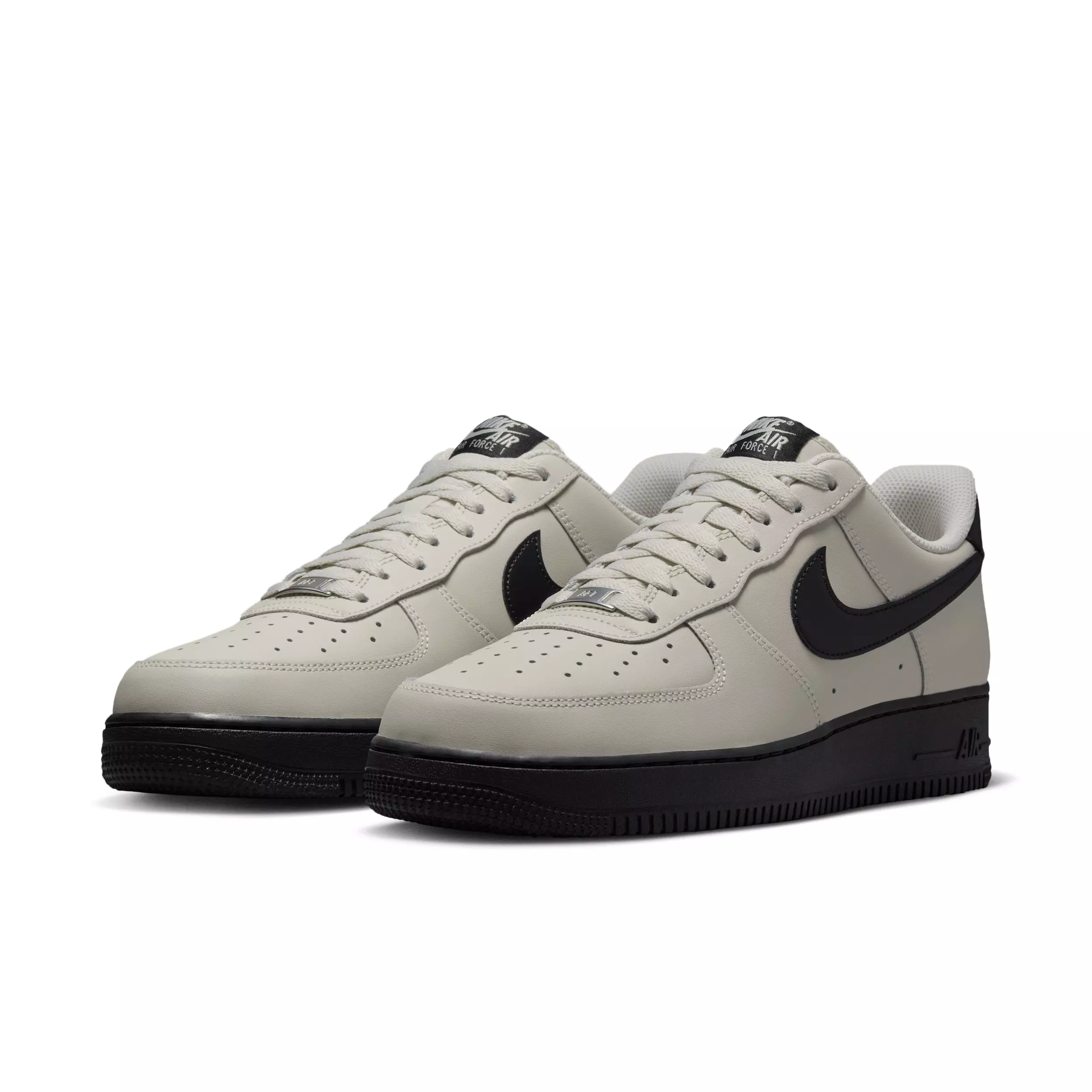 Nike Air Force 1 '07 "Light Bone/Black" Men's Shoe - LT BONE/BLACK