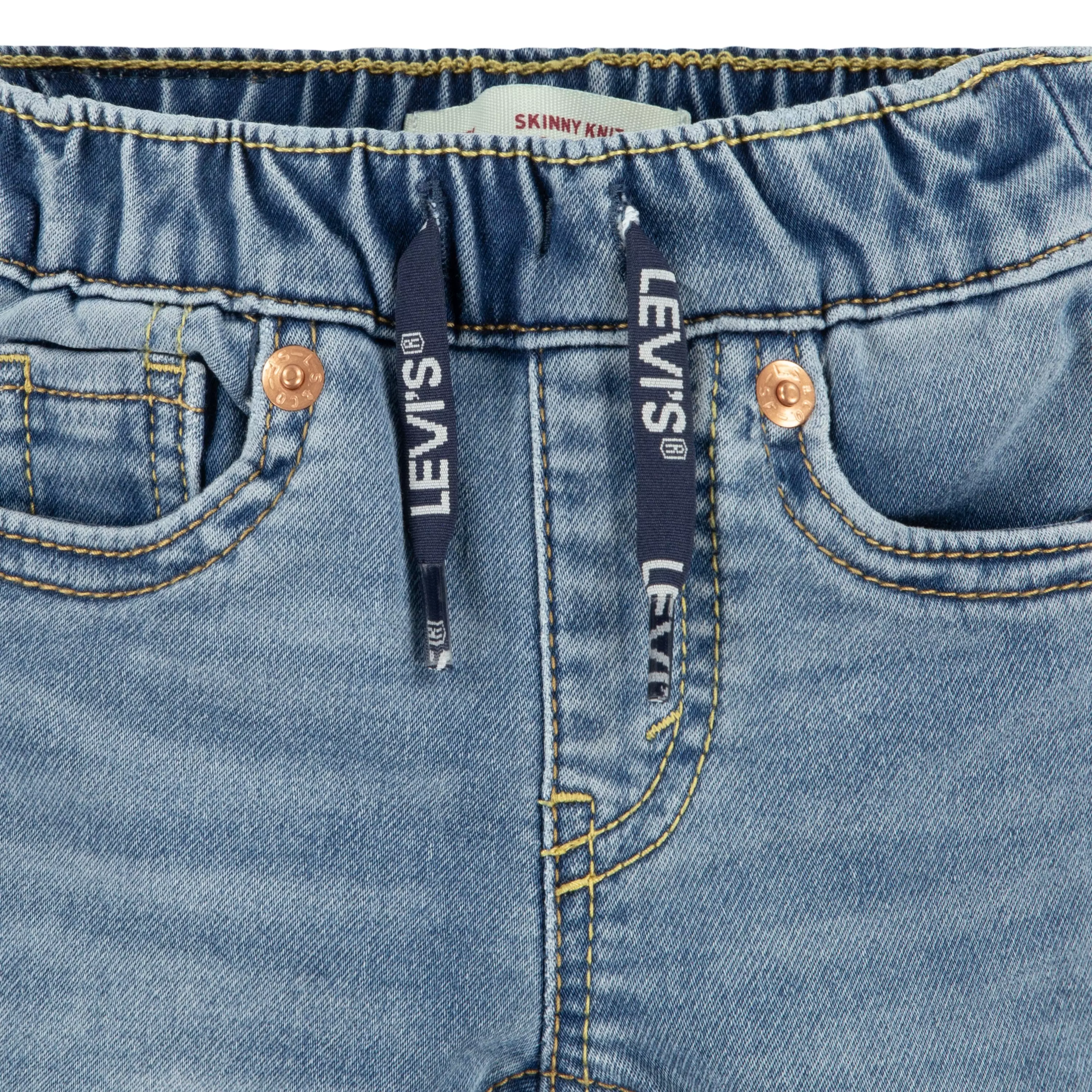 Levi's Baby Boys' Skinny Fit Light Blue Wash Pull On Jeans - LIGHT BLUE