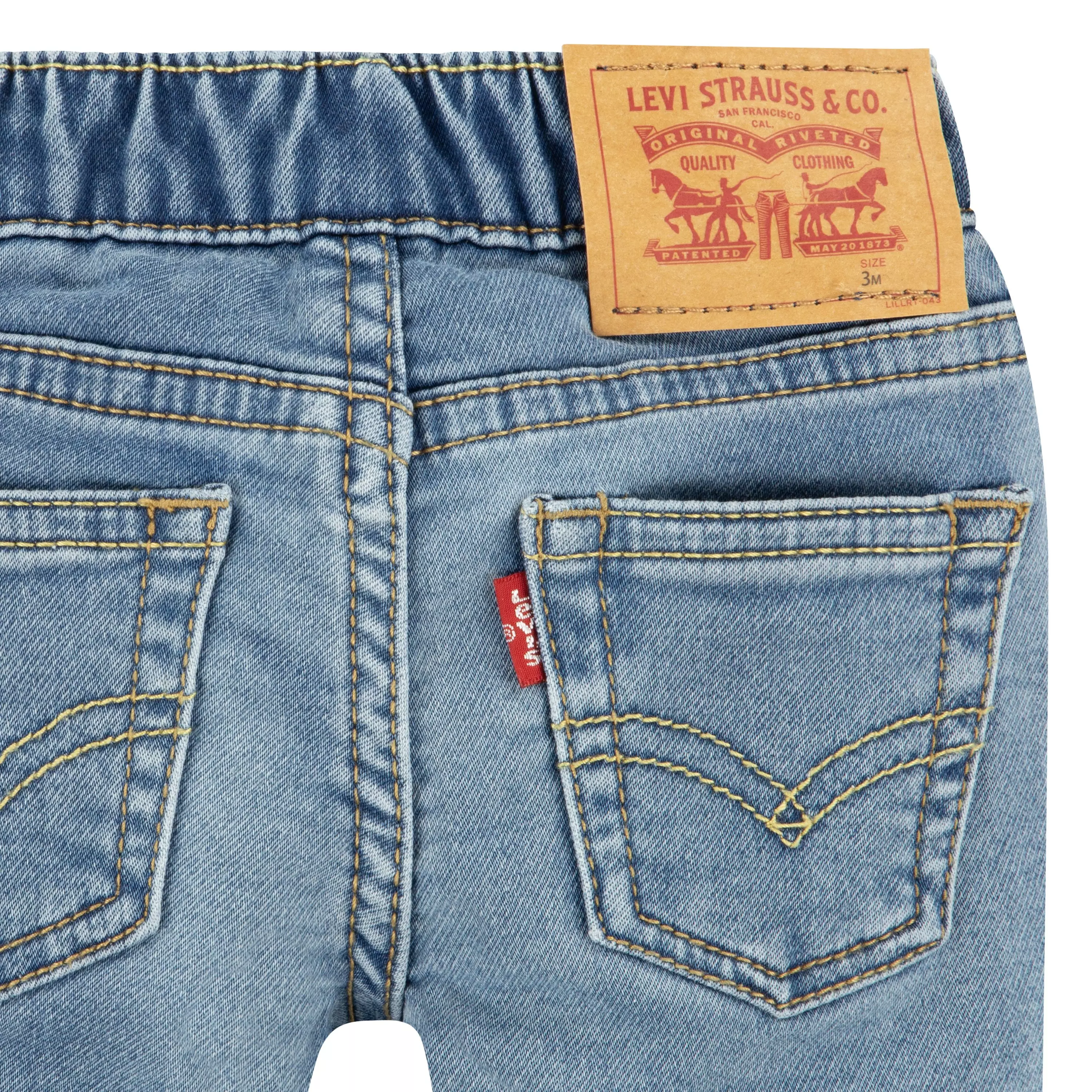 Levi's Baby Boys' Skinny Fit Light Blue Wash Pull On Jeans - LIGHT BLUE