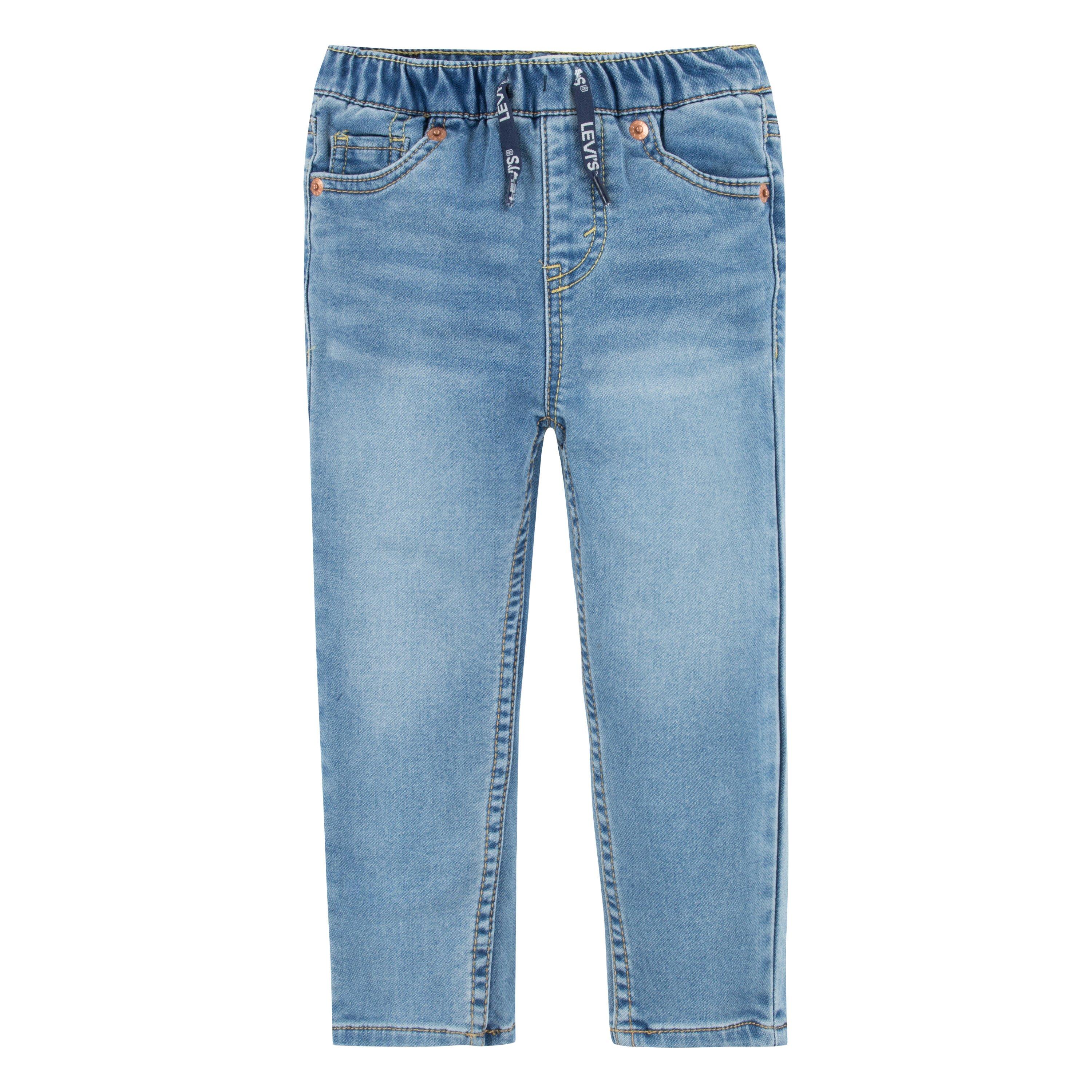 Levi's Infant Boys' Skinny Fit Light Blue Wash Pull On Jeans - LIGHT BLUE Thumbnail View 1
