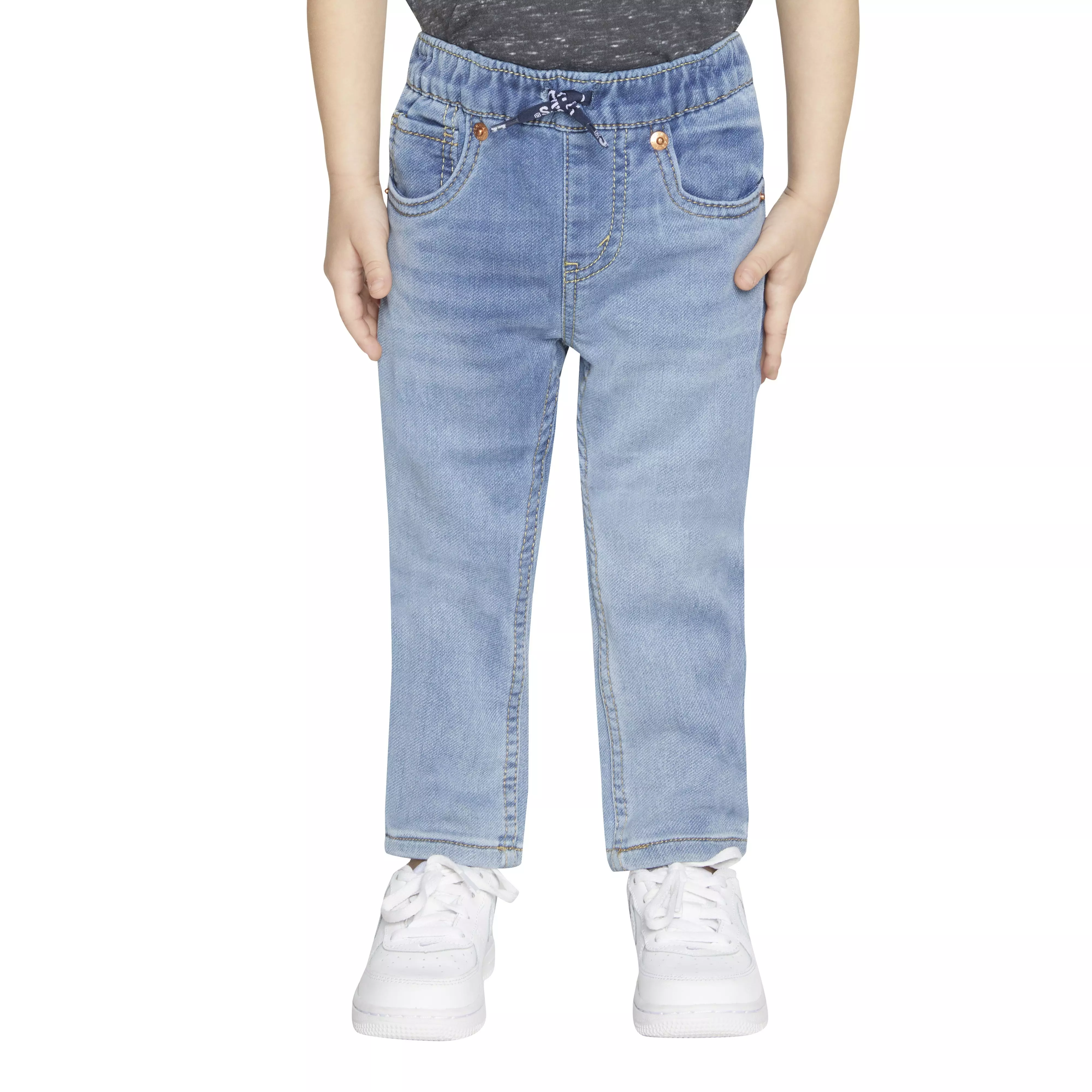 Levi's Toddler Boys' Skinny Fit Light Blue Wash Pull On Jeans - LIGHT BLUE