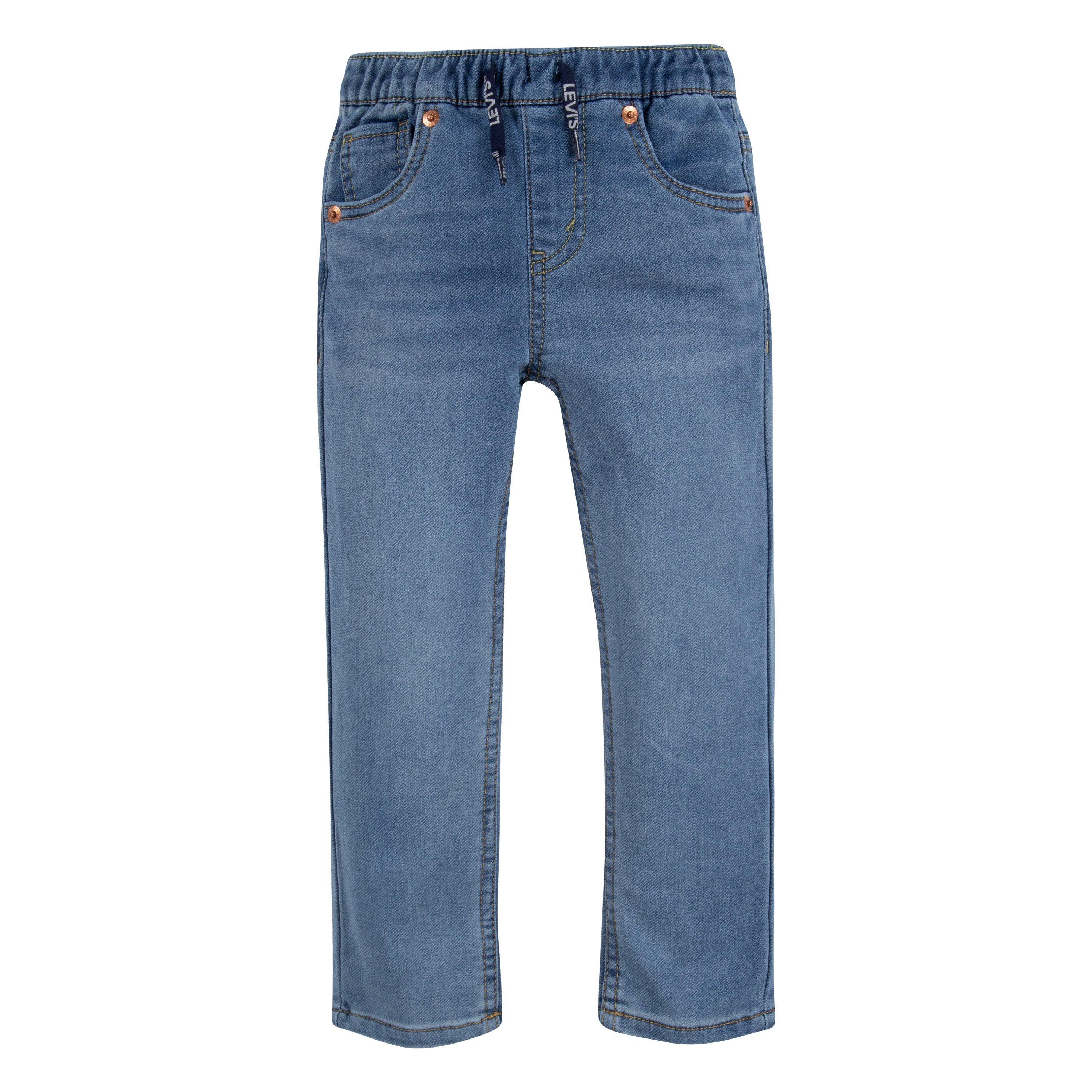 Levi's Skinny Fit Toddler Boys' Light Blue Wash Pull On Jeans