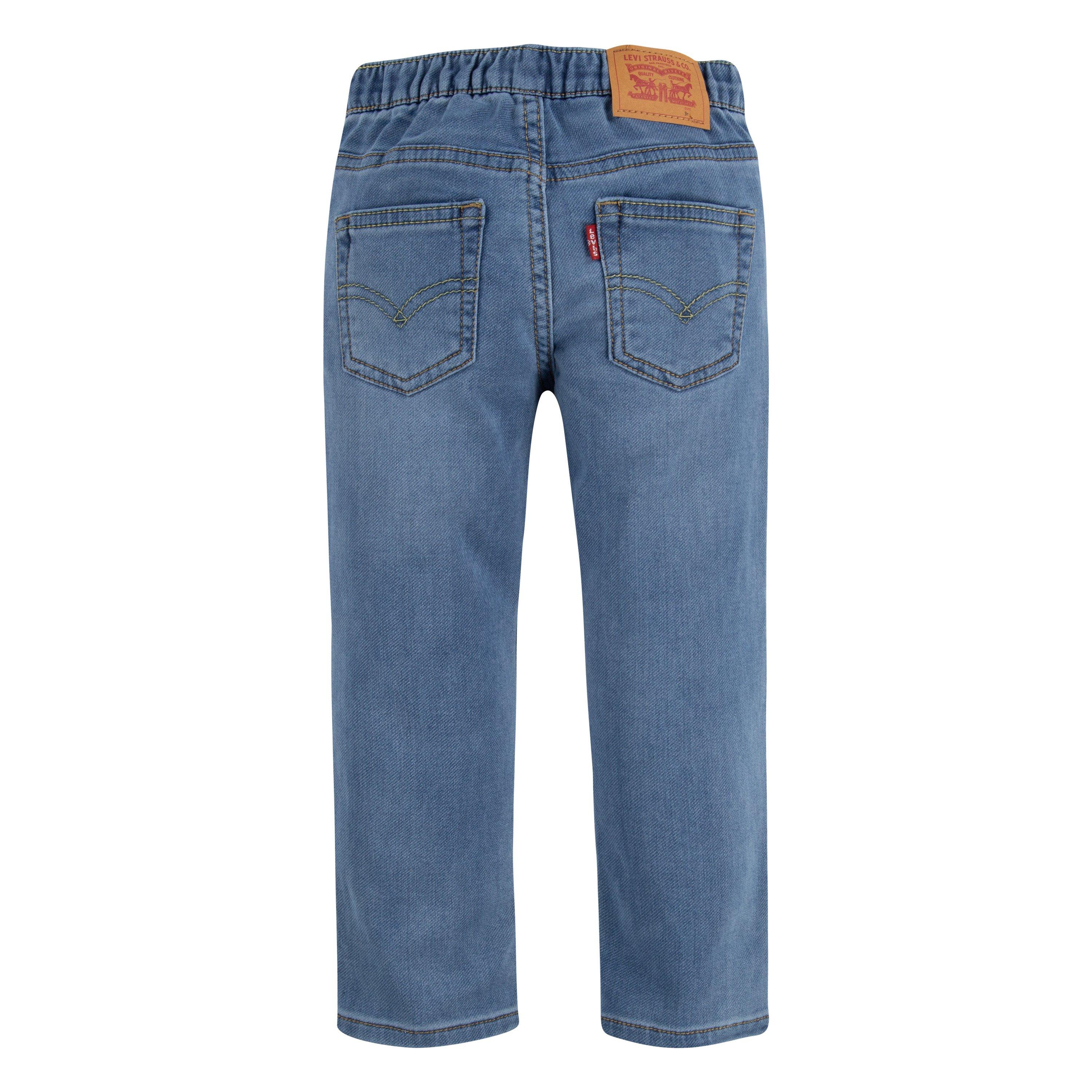 Levi's Skinny Fit Toddler Boys' Light Blue Wash Pull On Jeans