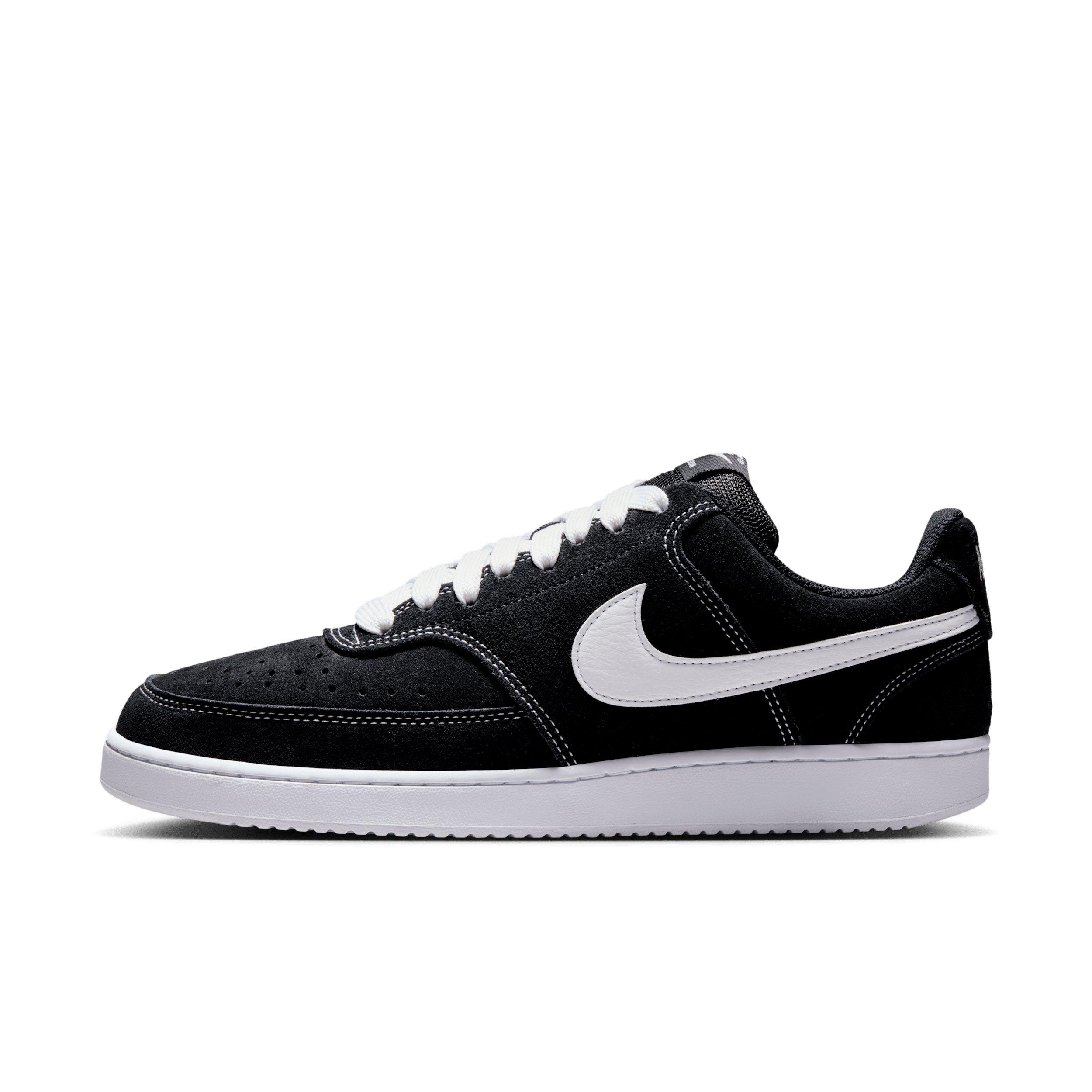 Nike Court Vision Low FL "Black/White" Men's Shoe - BLACK/WHITE Thumbnail View 2