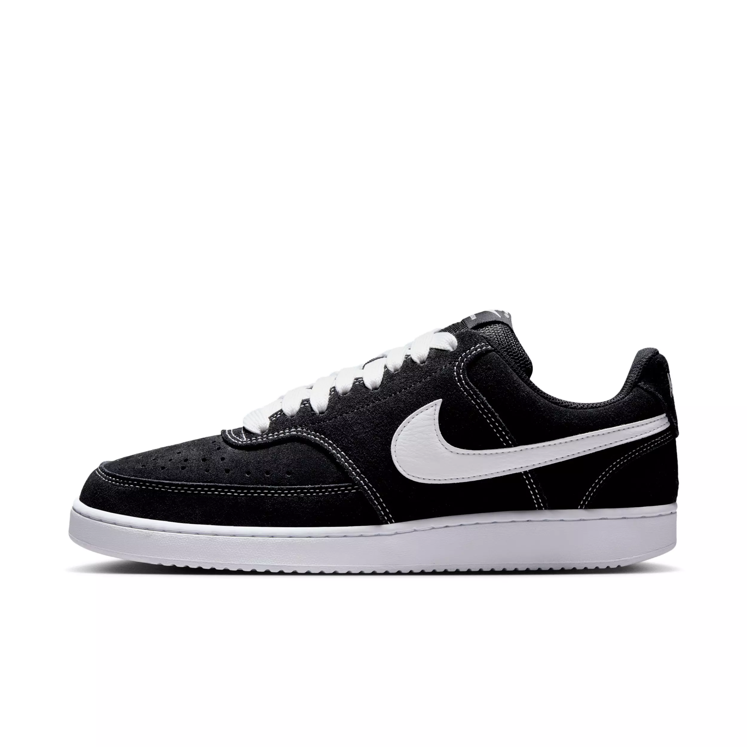 Nike Court Vision Low FL "Black/White" Men's Shoe - BLACK/WHITE