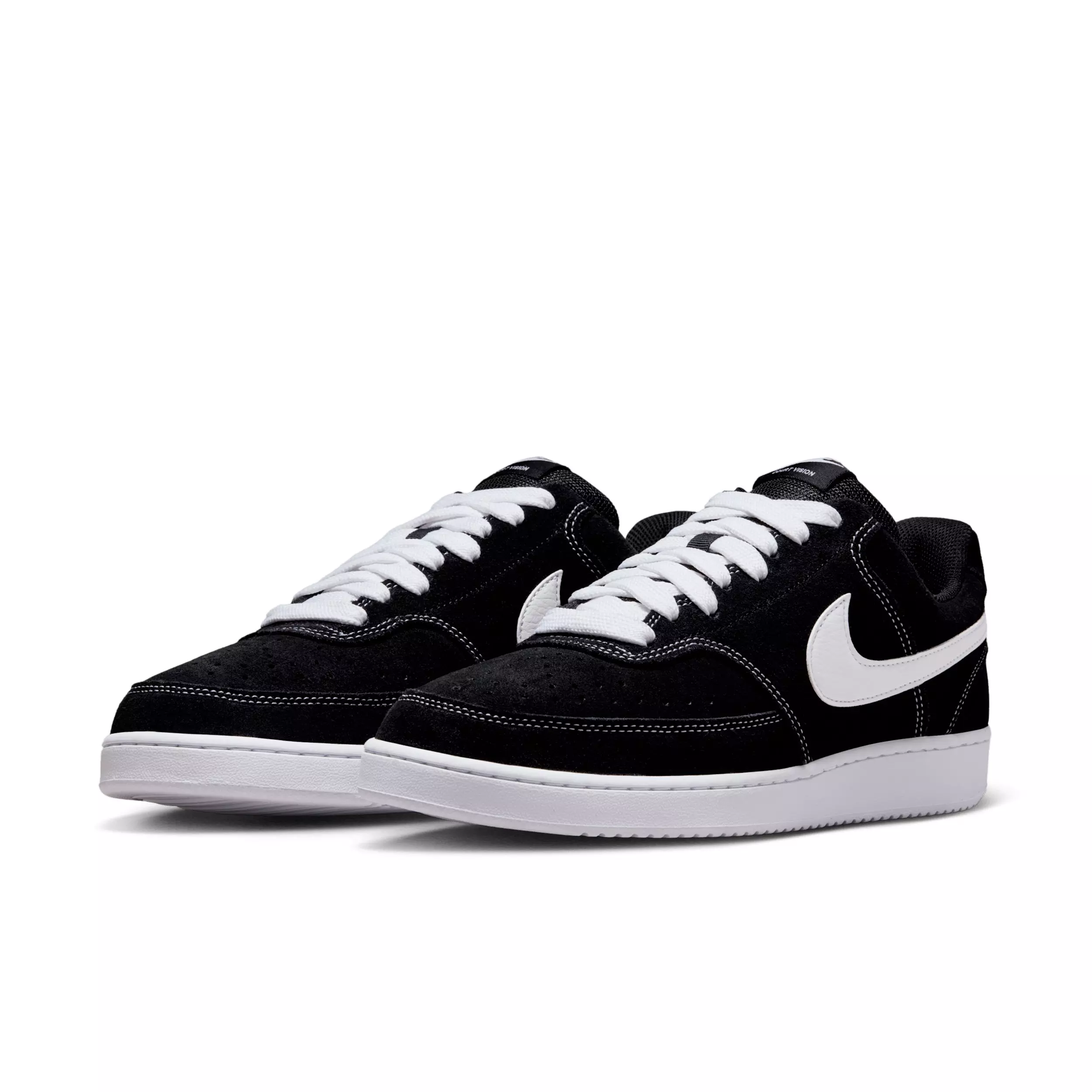 Nike Court Vision Low FL "Black/White" Men's Shoe - BLACK/WHITE