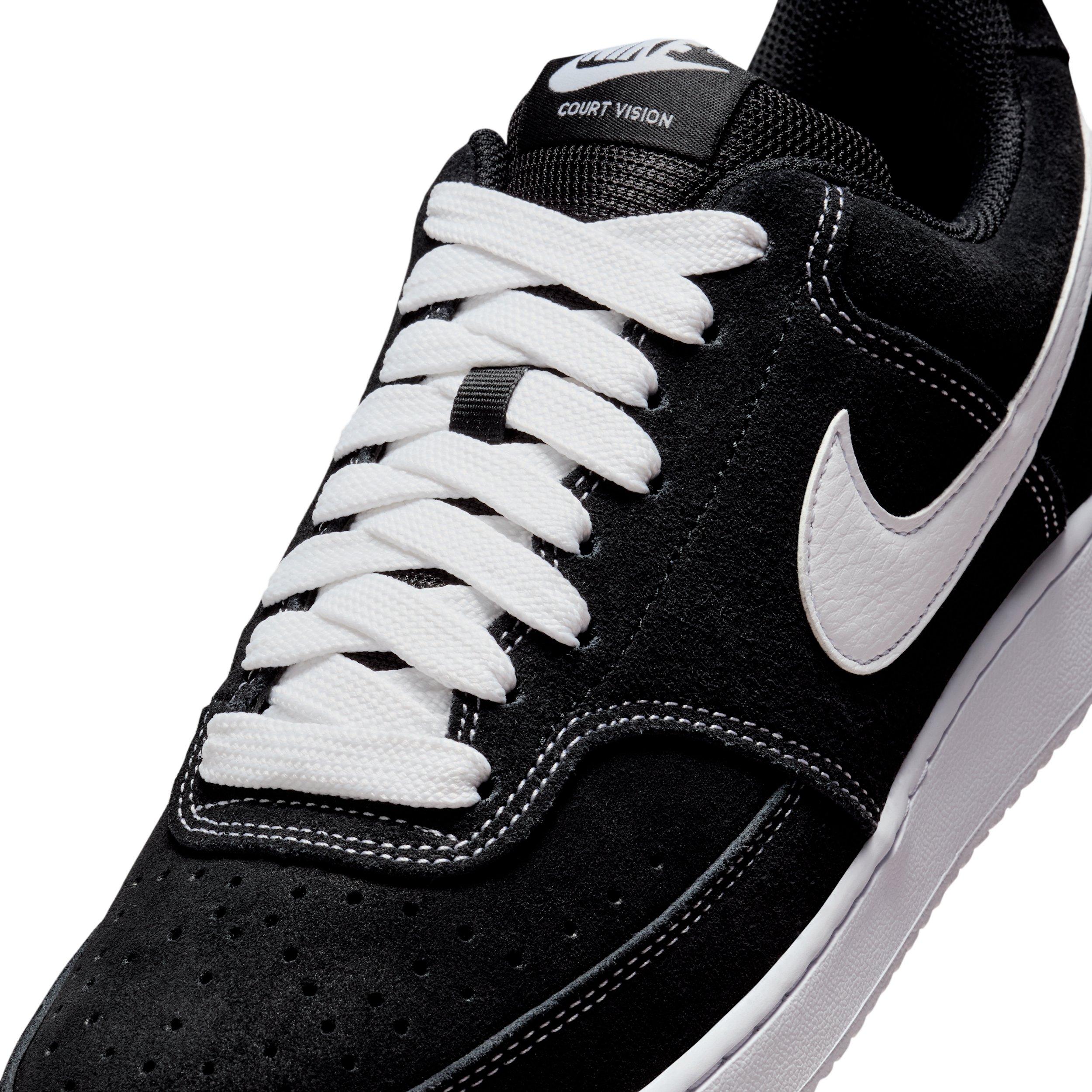 Nike Court Vision Low FL "Black/White" Men's Shoe - BLACK/WHITE Thumbnail View 7