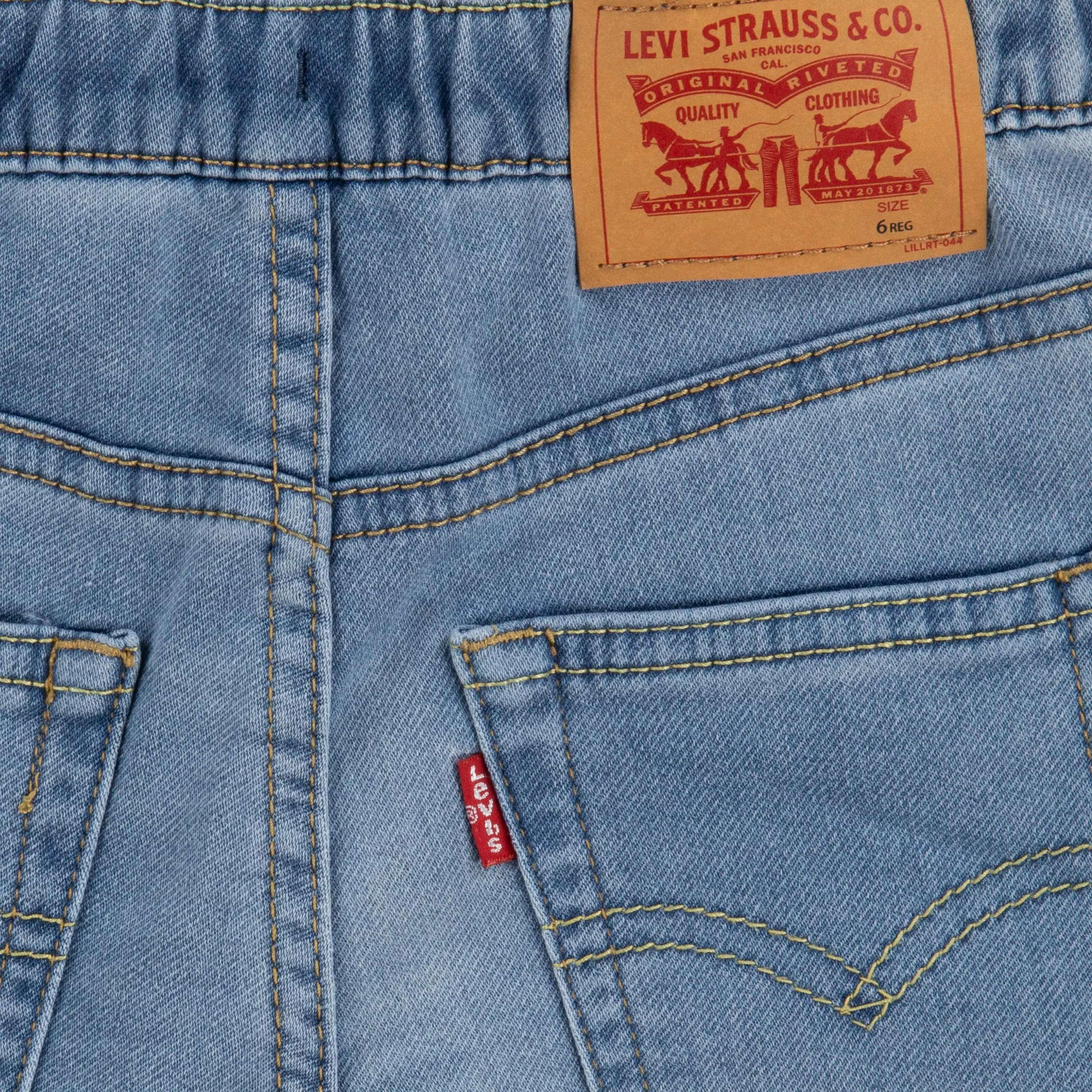Levi's Little Boys' Skinny Fit Light Blue Wash Pull On Jeans - LIGHT BLUE