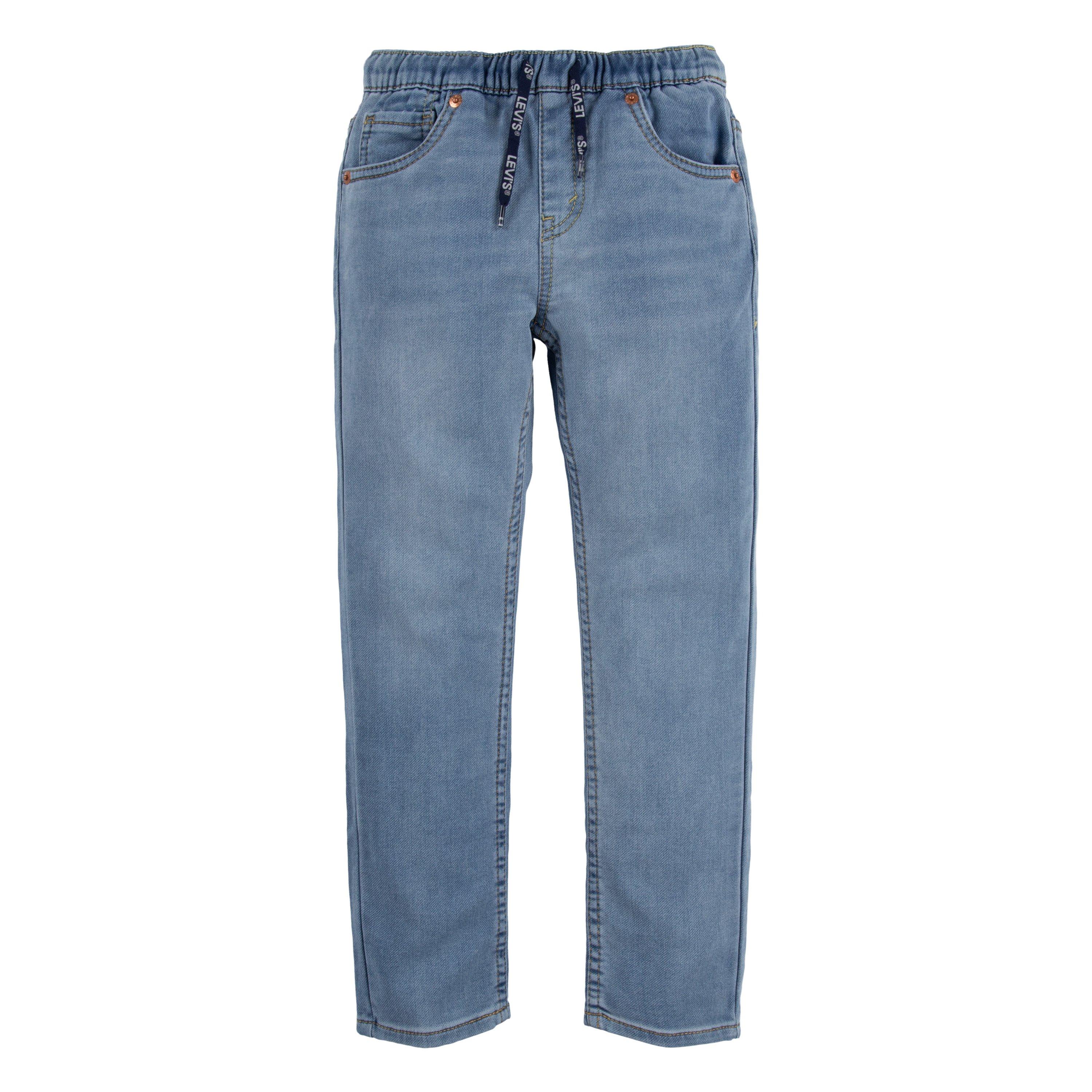 Levi's Little Boys' Skinny Fit Light Blue Wash Pull On Jeans - LIGHT BLUE Thumbnail View 6