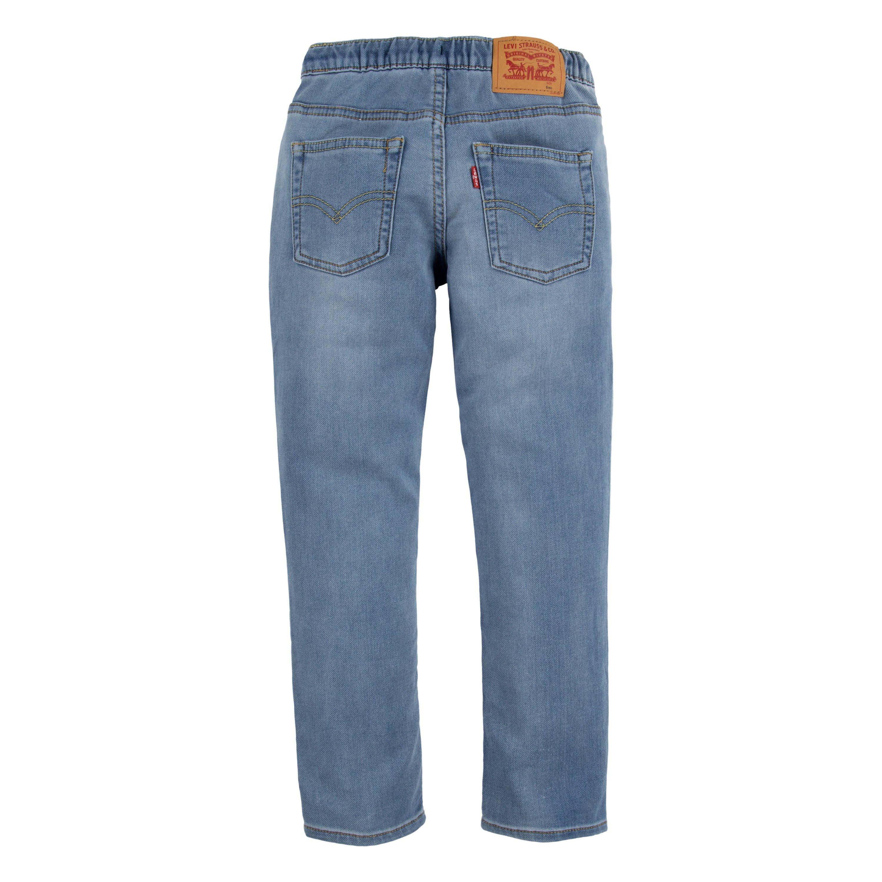Levi's Little Boys' Skinny Fit Light Blue Wash Pull On Jeans - LIGHT BLUE Thumbnail View 7