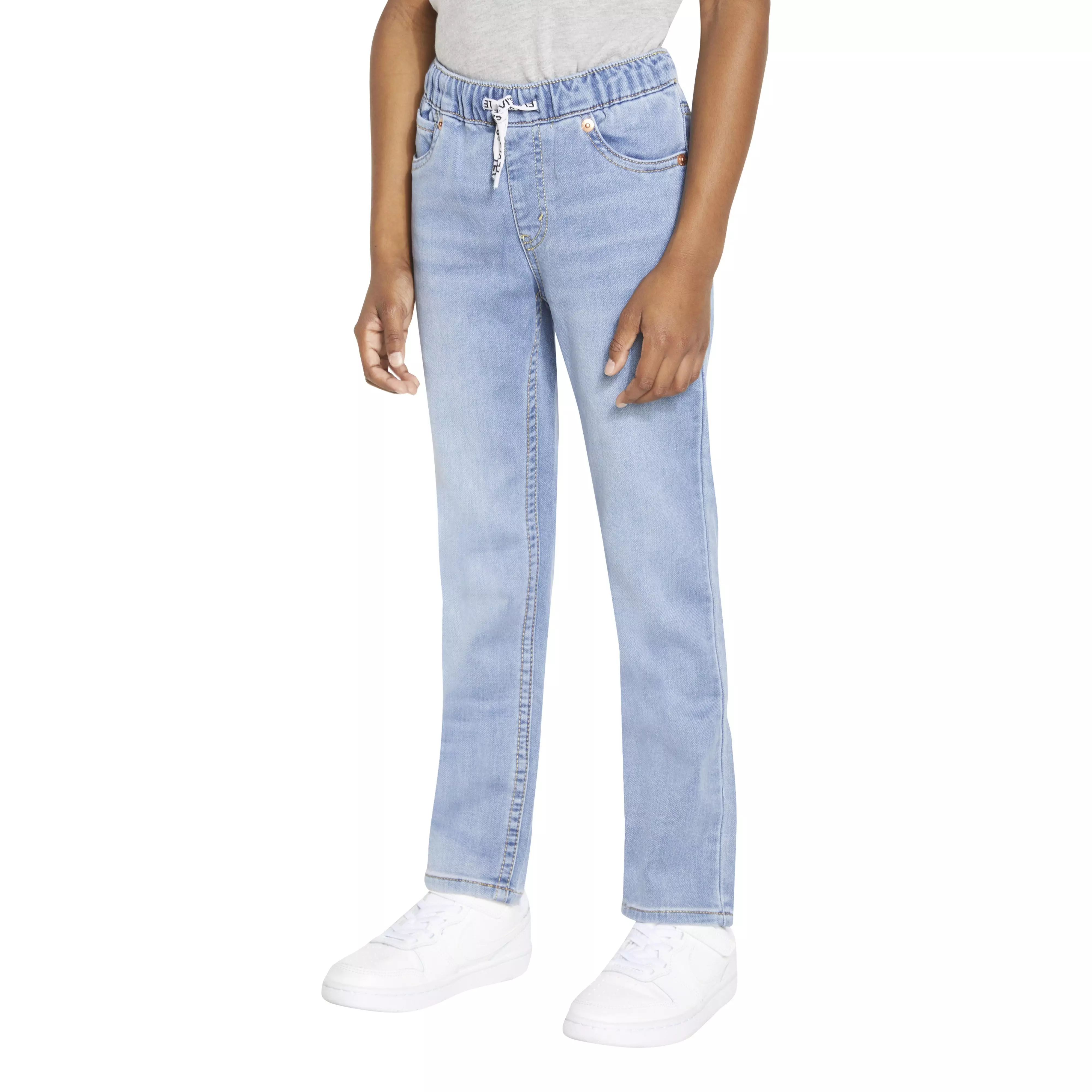 Levi's Little Boys' Skinny Fit Wash Pull On Jeans - Light Blue - LIGHT BLUE