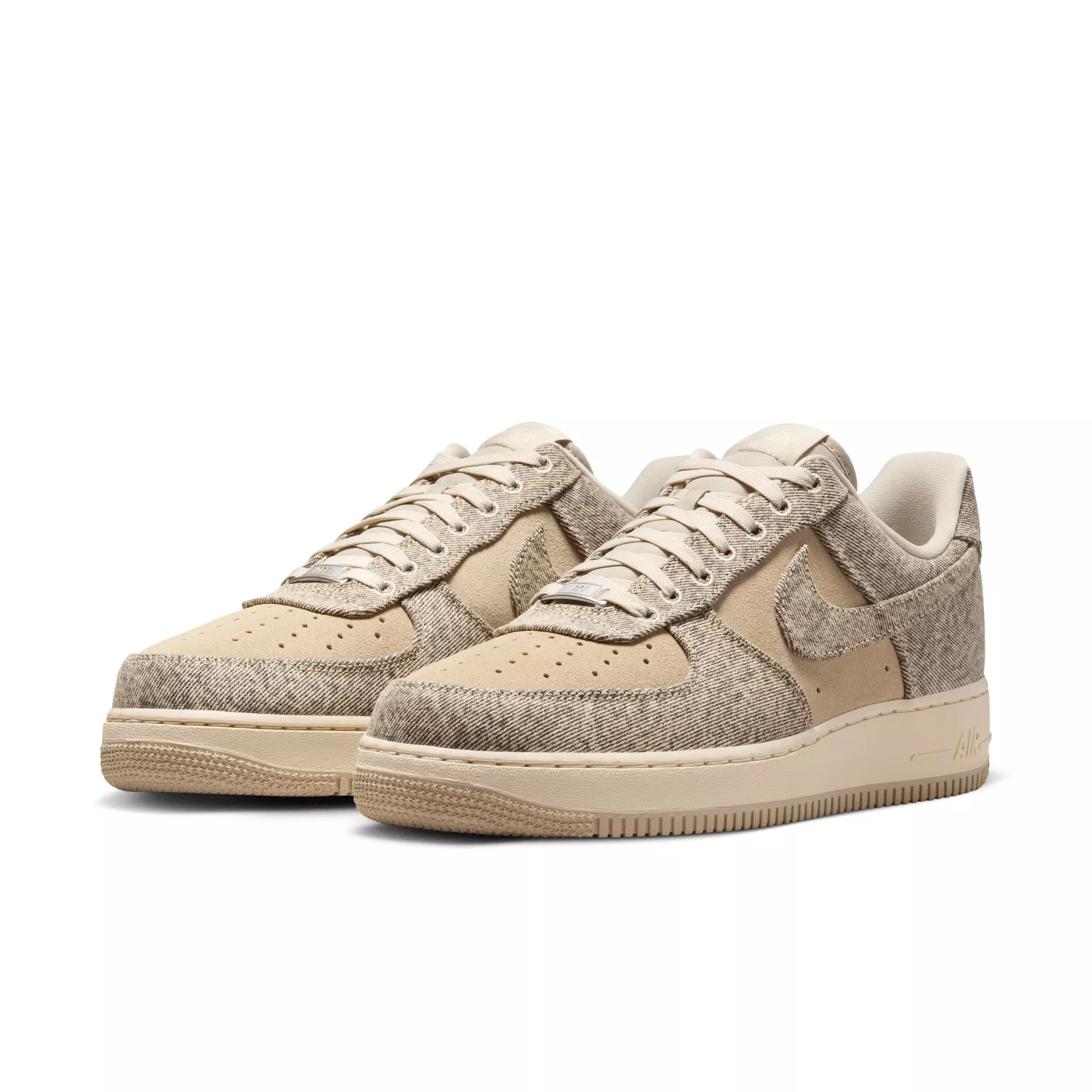 Nike Air Force 1 '07 LV8 "Desert Khaki/Light Khaki/Metallic Silver/Desert Khaki" Men's Shoe - KHAKI/LT KHAKI/SILVER/KHAKI