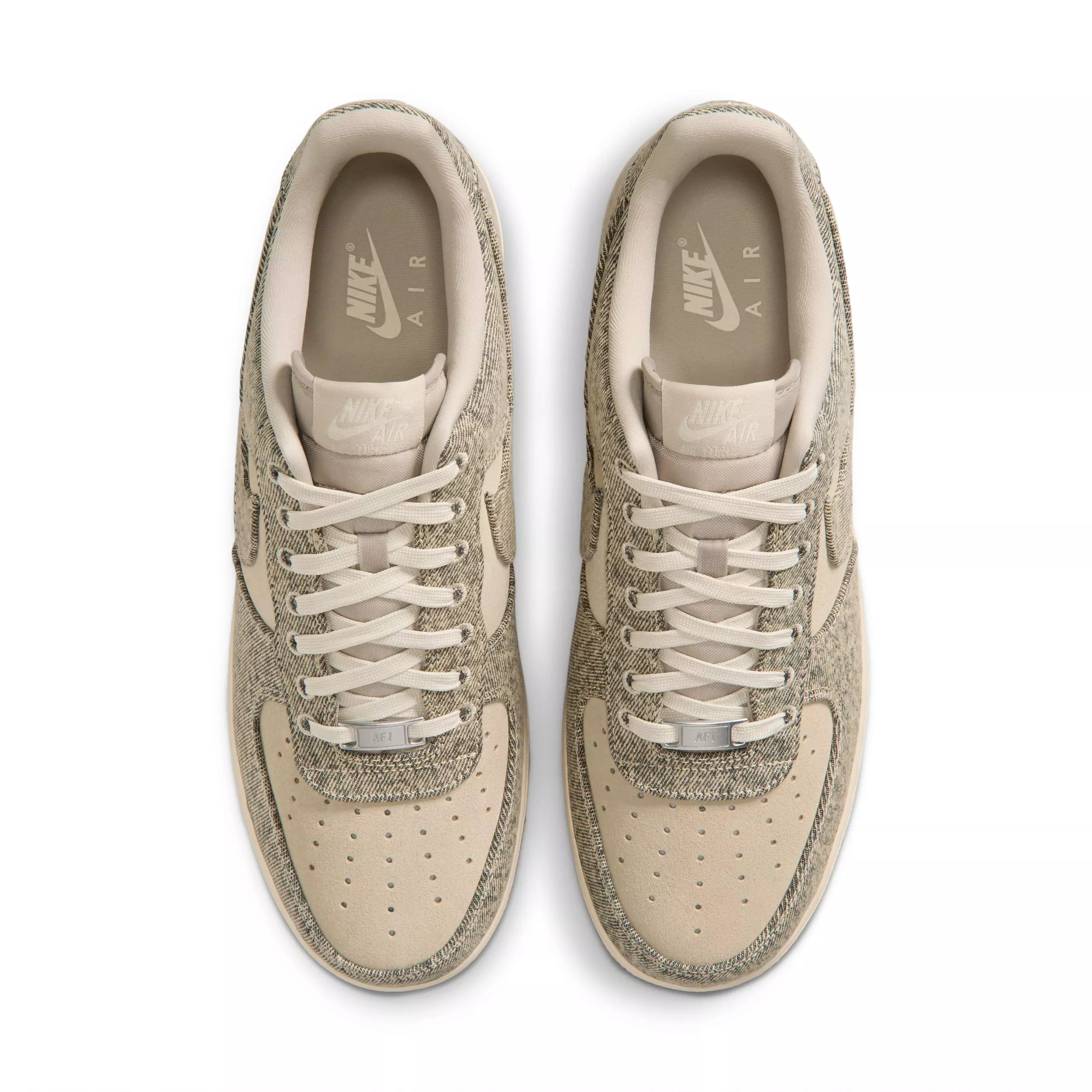 Nike Air Force 1 '07 LV8 "Desert Khaki/Light Khaki/Metallic Silver/Desert Khaki" Men's Shoe - KHAKI/LT KHAKI/SILVER/KHAKI