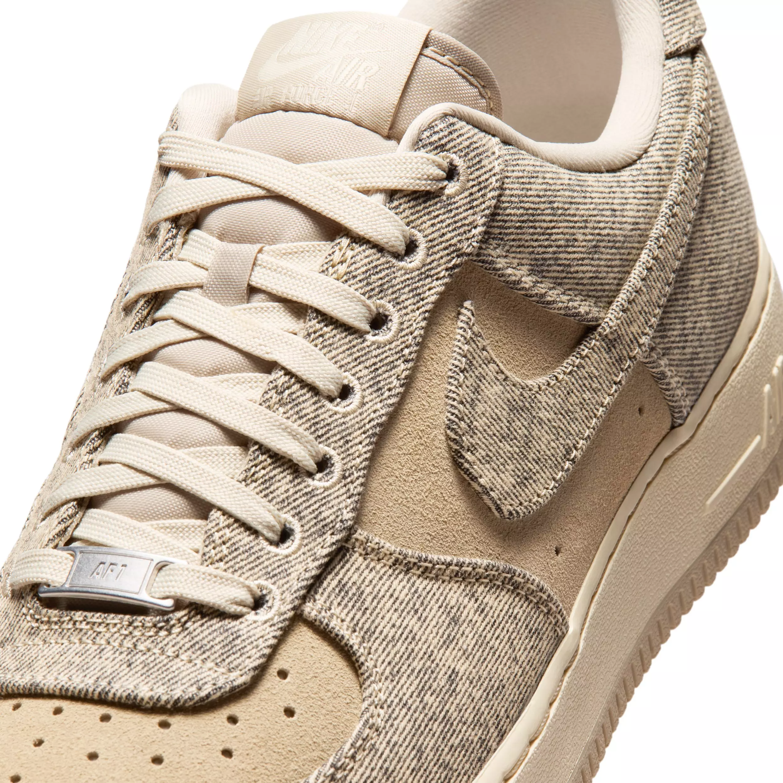 Nike Air Force 1 '07 LV8 "Desert Khaki/Light Khaki/Metallic Silver/Desert Khaki" Men's Shoe - KHAKI/LT KHAKI/SILVER/KHAKI