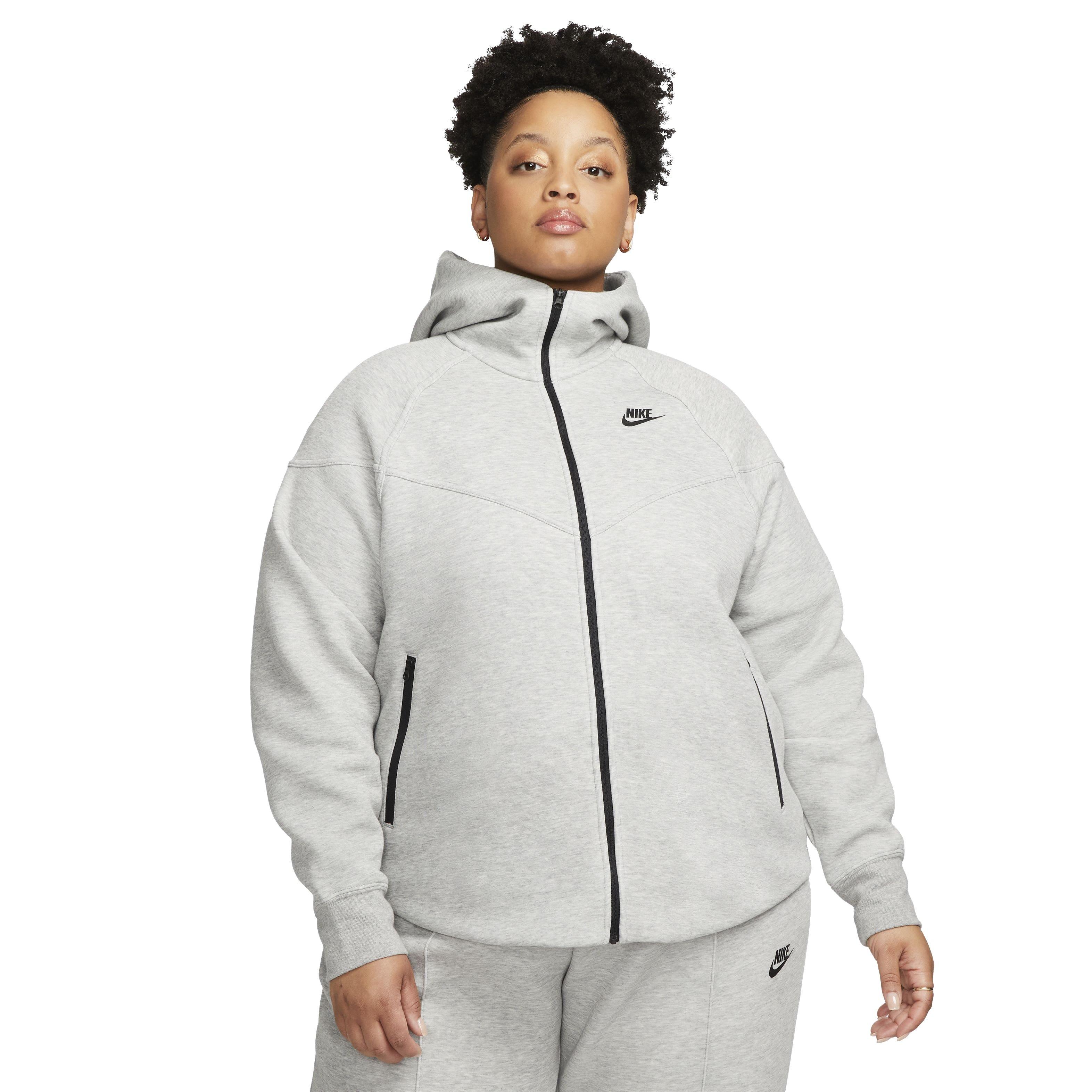 Nike Women's Sportswear Tech Fleece Windrunner FZ Jacket -Grey - GREY Thumbnail View 1