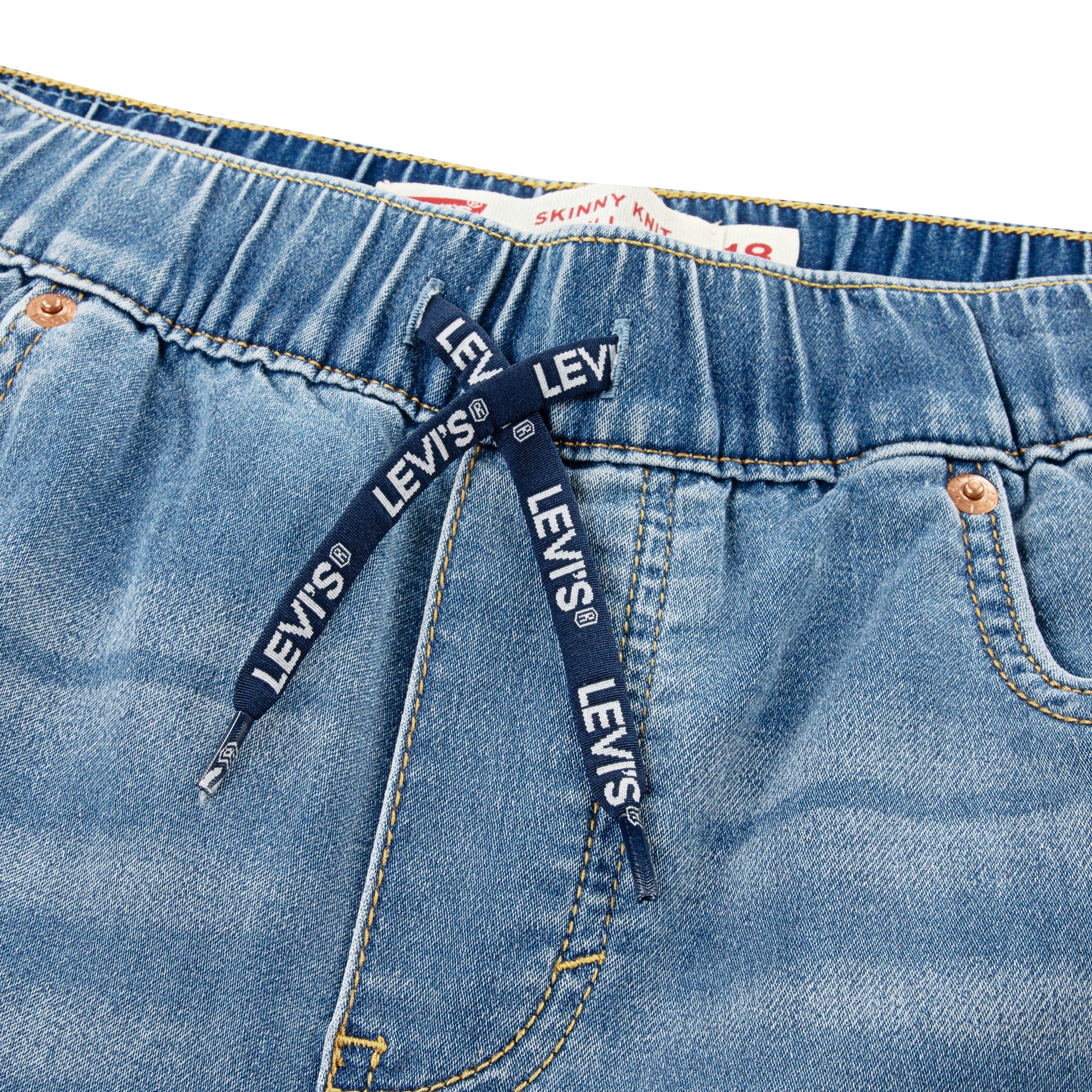 Levi's Big Boys' Skinny Fit Light Blue Wash Pull On Jeans - LIGHT BLUE Thumbnail View 4