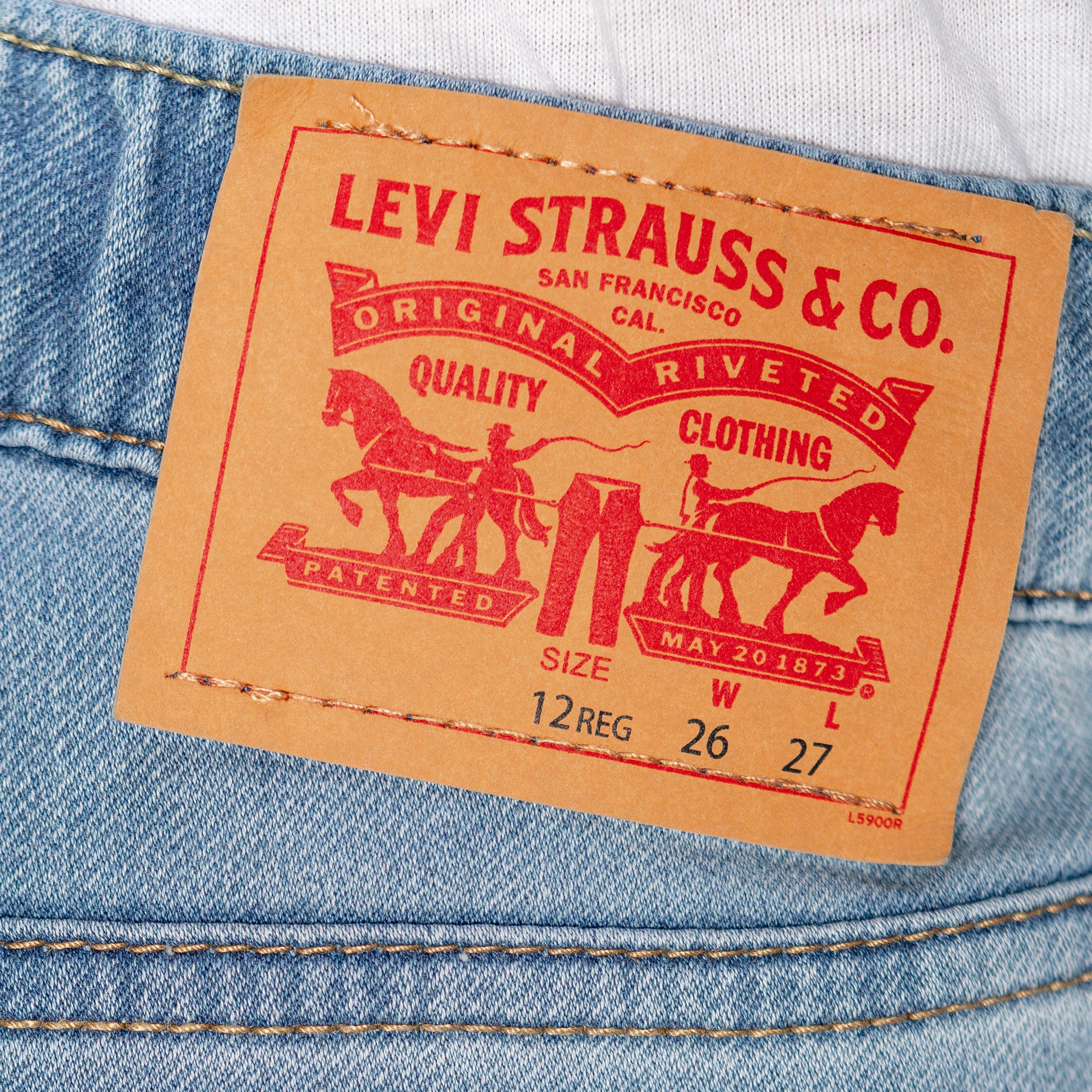 Levi's Skinny Fit Big Boys' Light Blue Wash Pull On Jeans