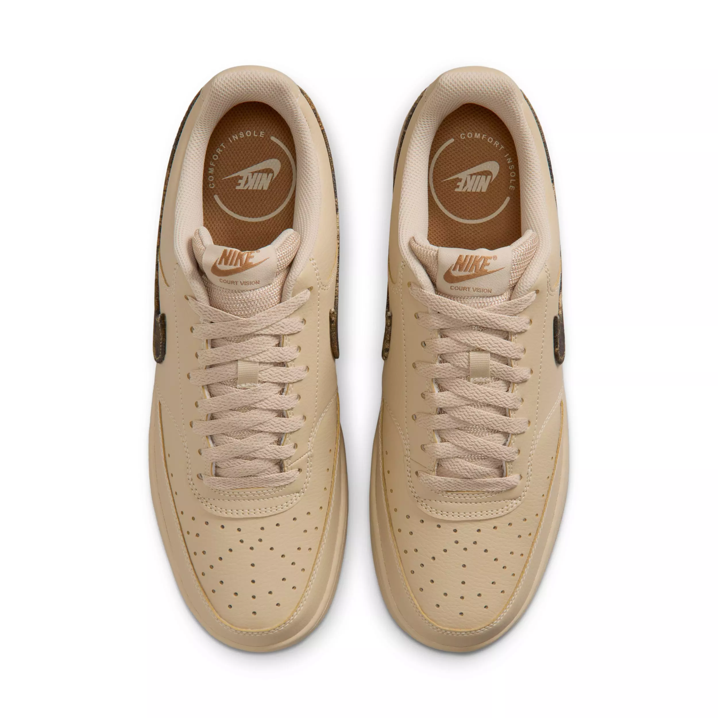 Nike Court Vision SE "Rattan/Rocky Tan/Mink Brown" Men's Shoe - RATTAN/TAN/BROWN