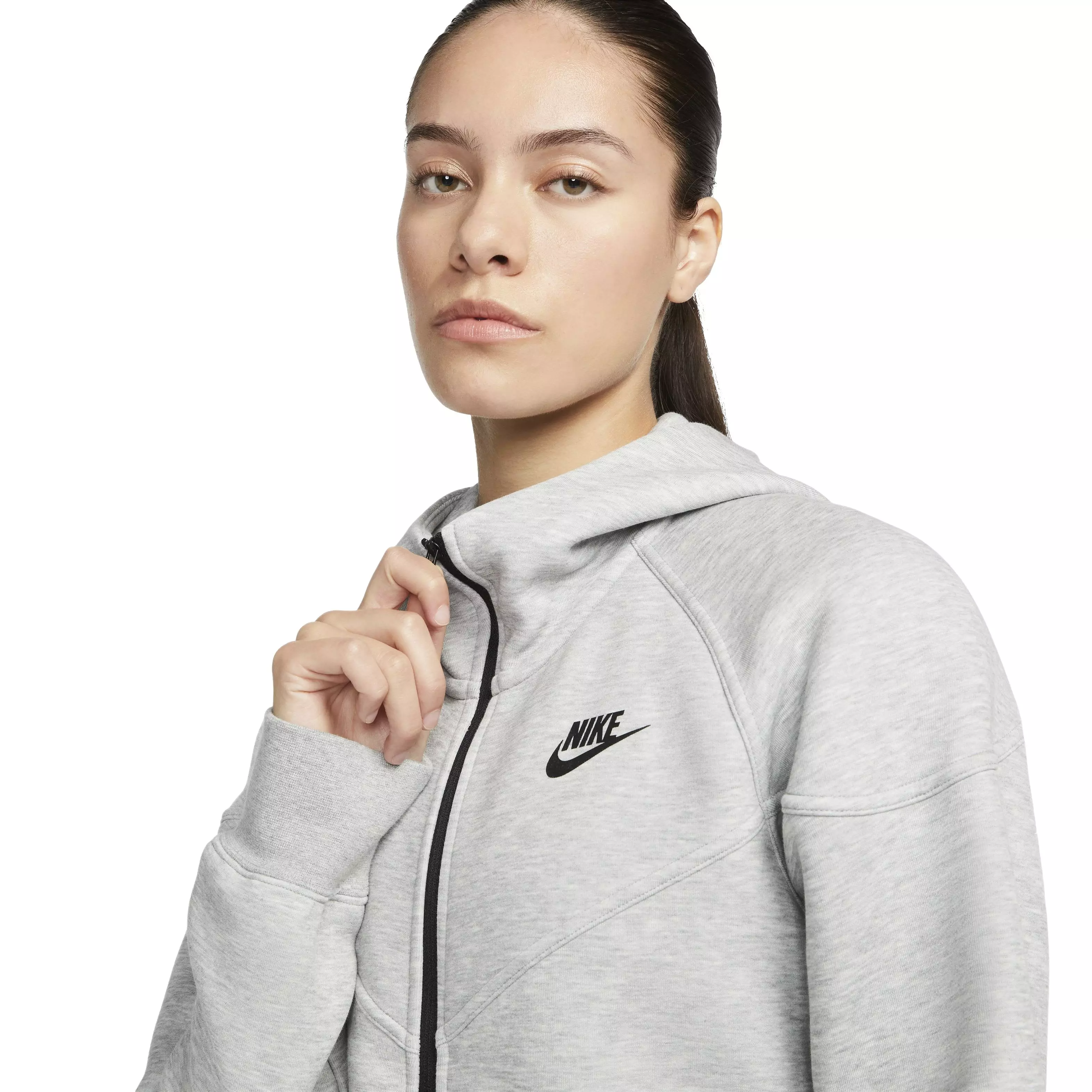 Nike Women's Sportswear Tech Fleece Windrunner Full-Zip Jacket - GREY