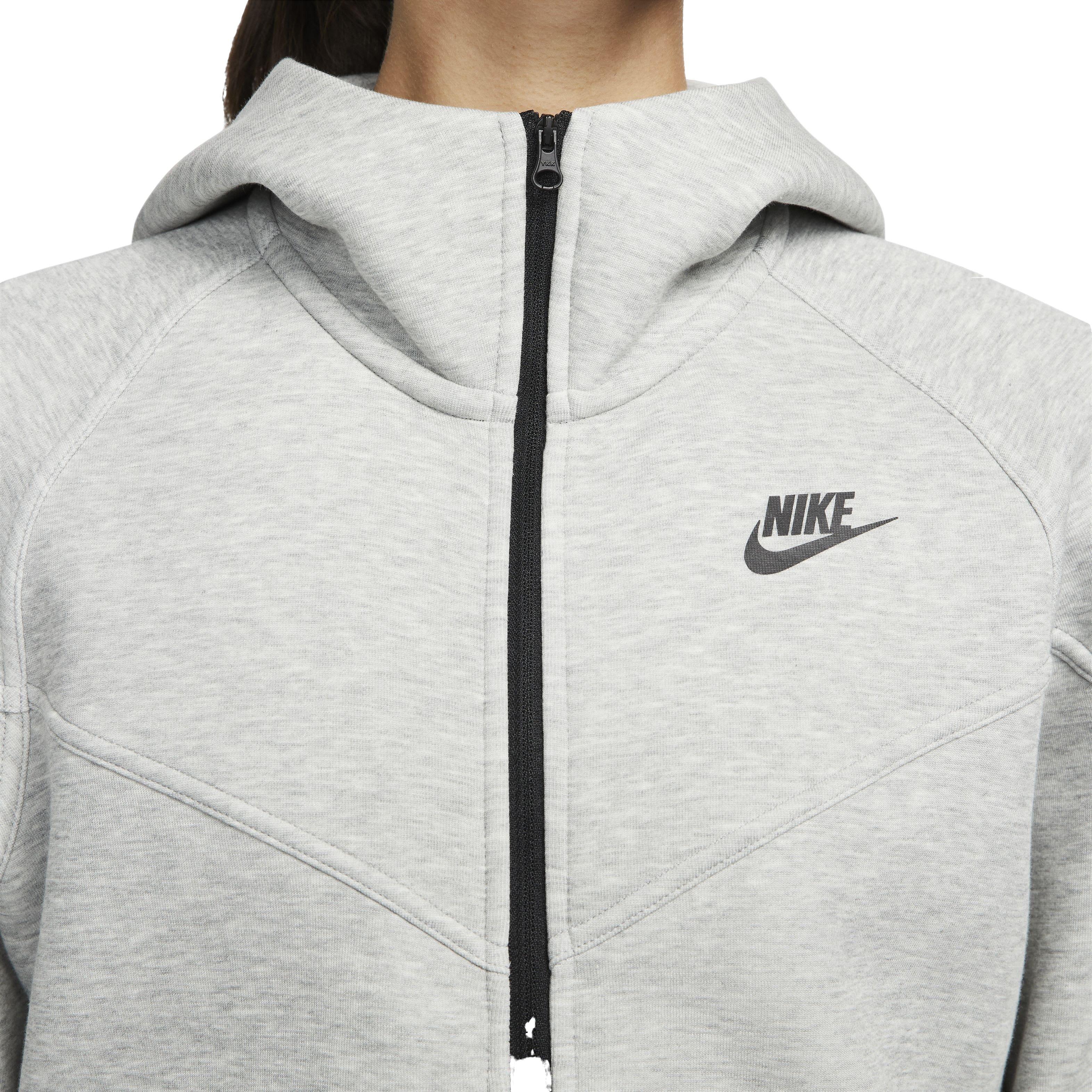 Nike Women's Sportswear Tech Fleece Windrunner Full-Zip Jacket - GREY Thumbnail View 5