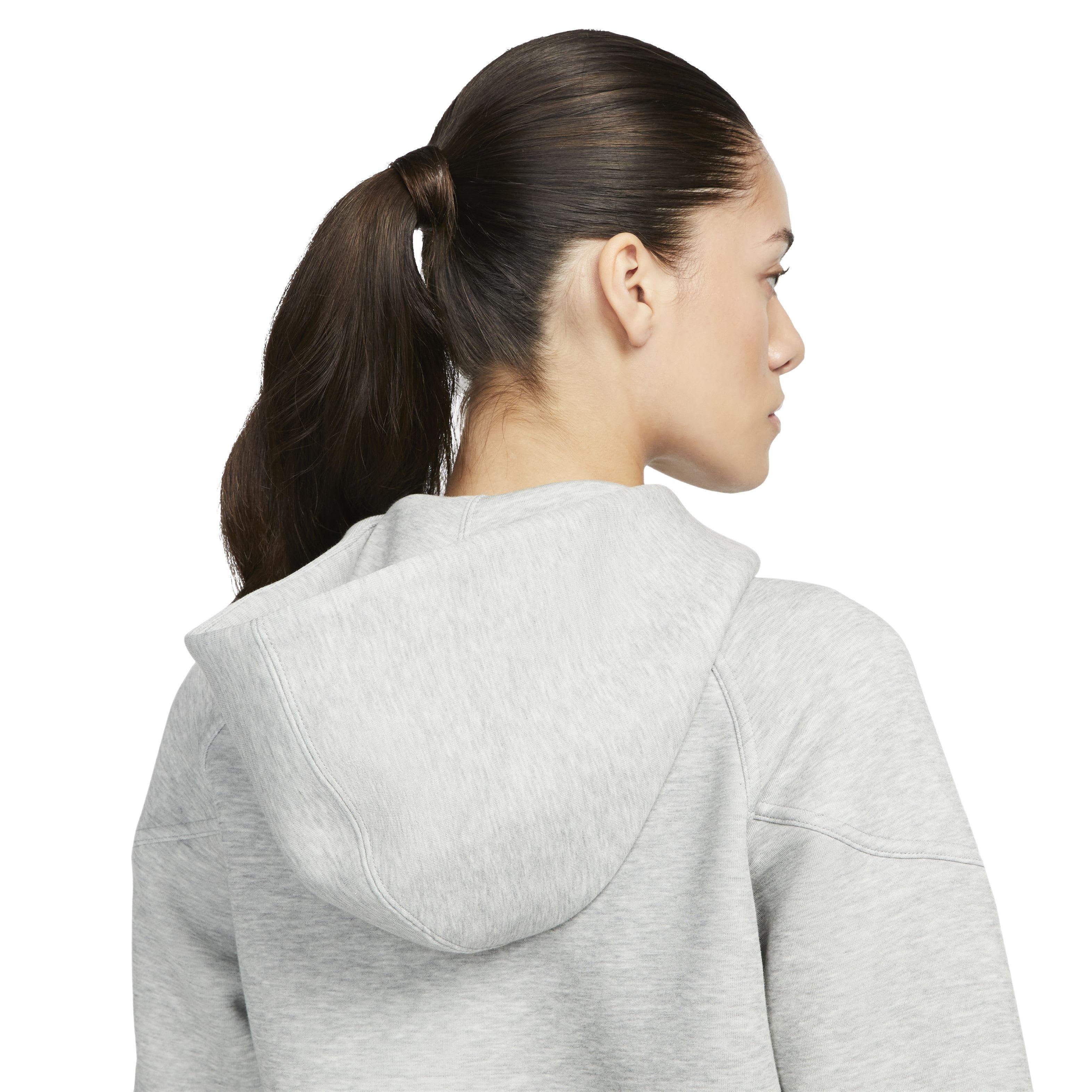 Nike Women's Sportswear Tech Fleece Windrunner Full-Zip Jacket - GREY Thumbnail View 7