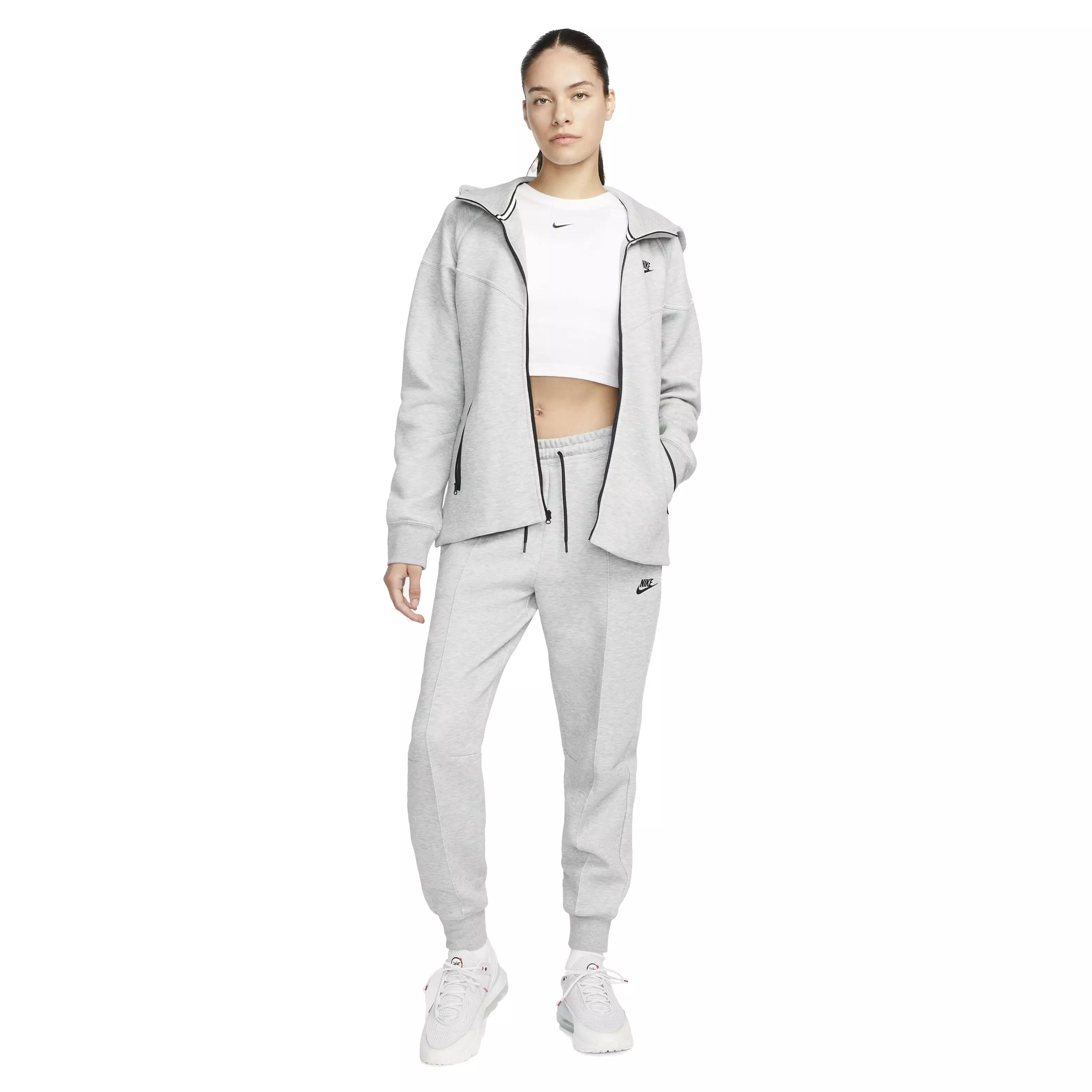 Nike Women's Sportswear Tech Fleece Windrunner Full-Zip Jacket - GREY