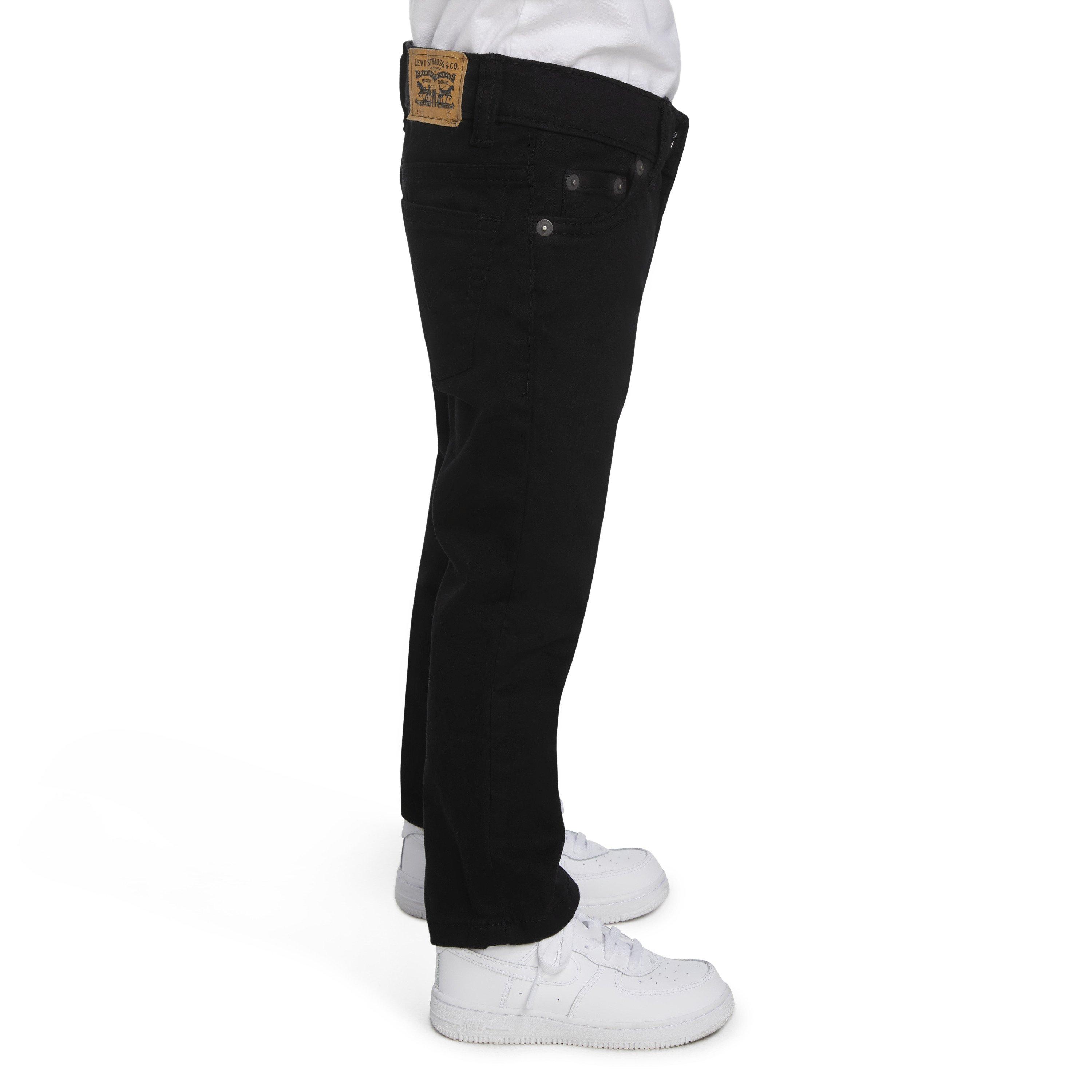 Levi's Toddler Boys' 511 Slim Fit Soft Brushed Sueded Pants - Black - BLACK Thumbnail View 3