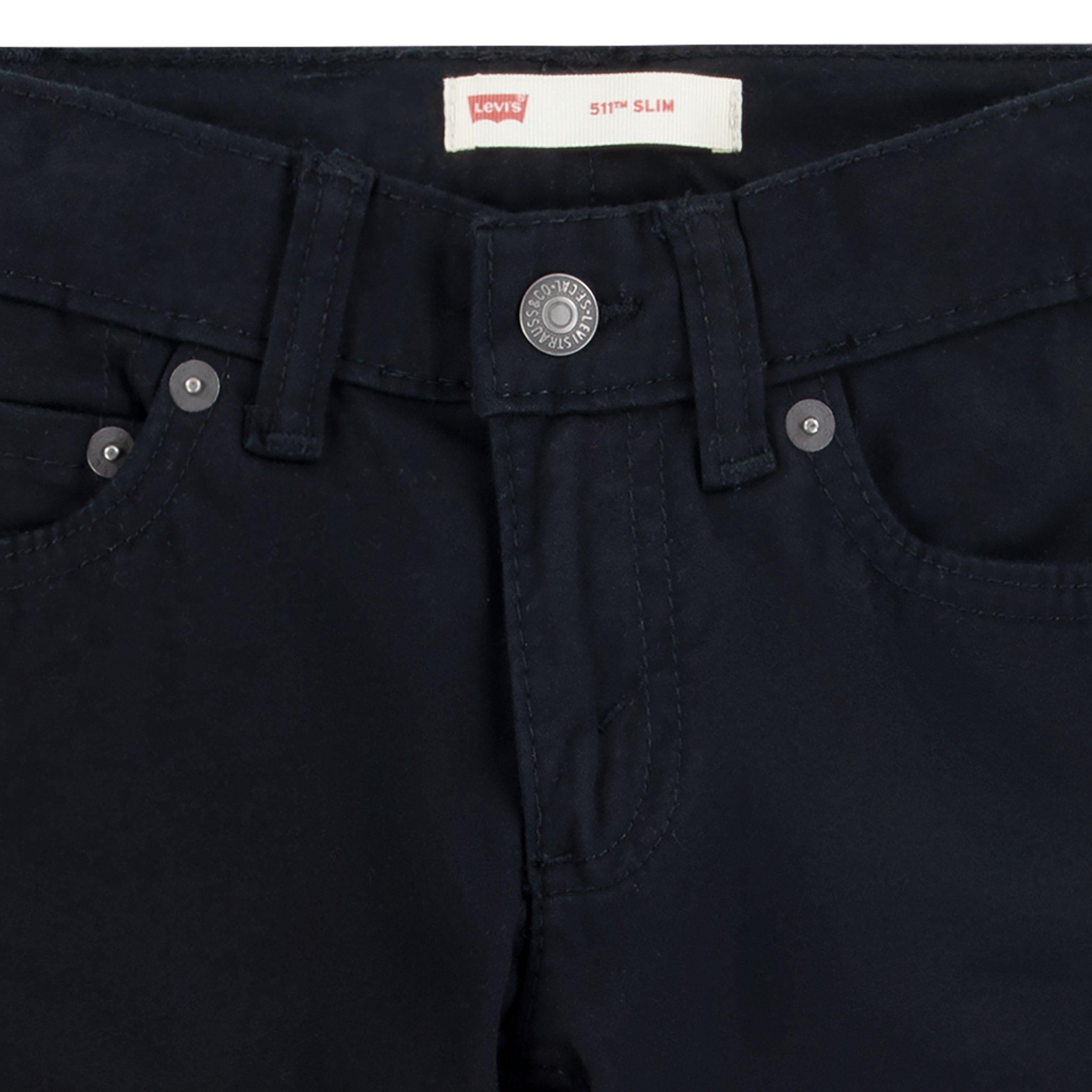 Levi's Toddler Boys' 511 Slim Fit Soft Brushed Sueded Pants - Black - BLACK Thumbnail View 4