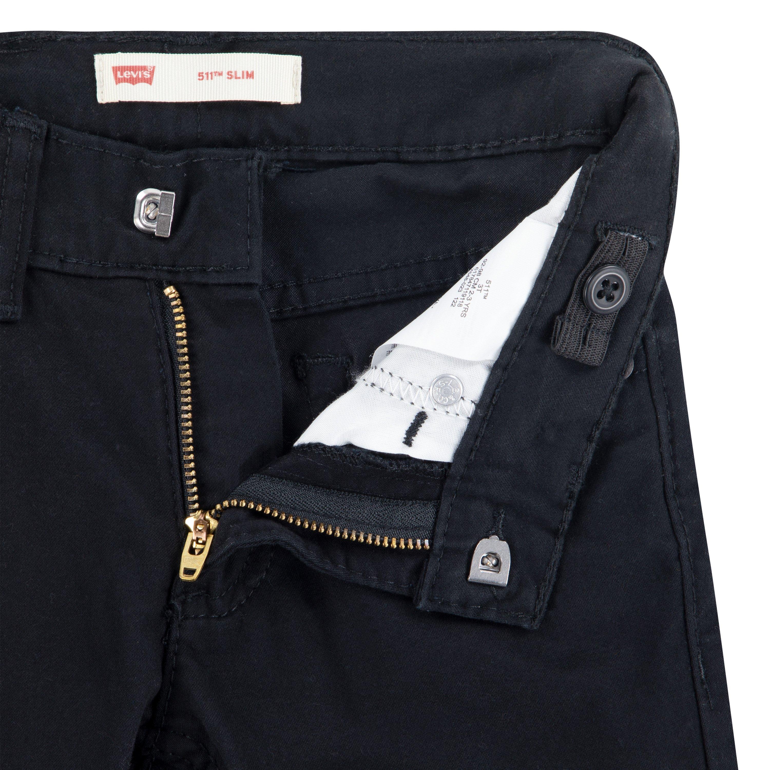 Levi's Toddler Boys' 511 Slim Fit Soft Brushed Sueded Pants - Black - BLACK Thumbnail View 5