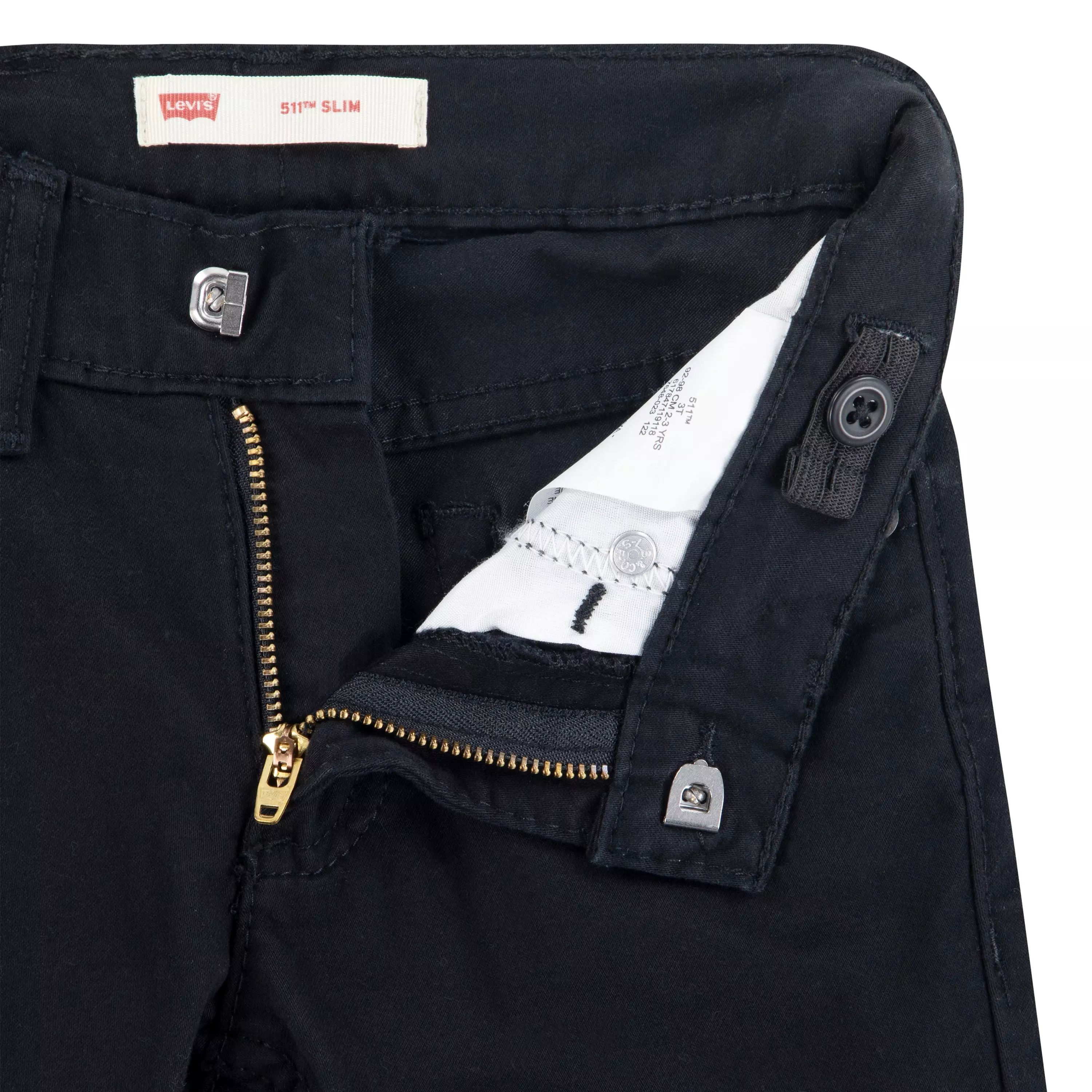 Levi's Toddler Boys' 511 Slim Fit Soft Brushed Sueded Pants - Black - BLACK