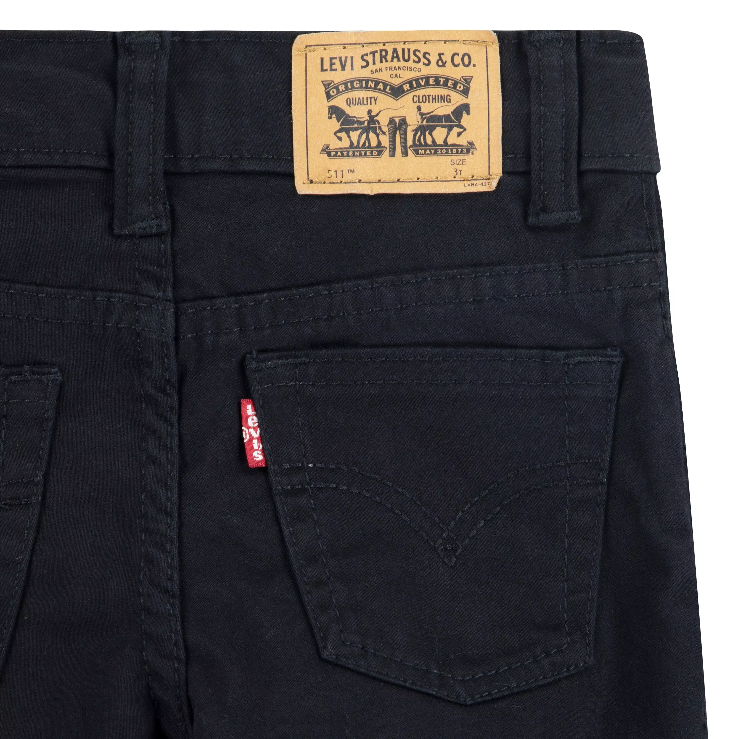 Levi's Toddler Boys' 511 Slim Fit Soft Brushed Sueded Pants - Black - BLACK
