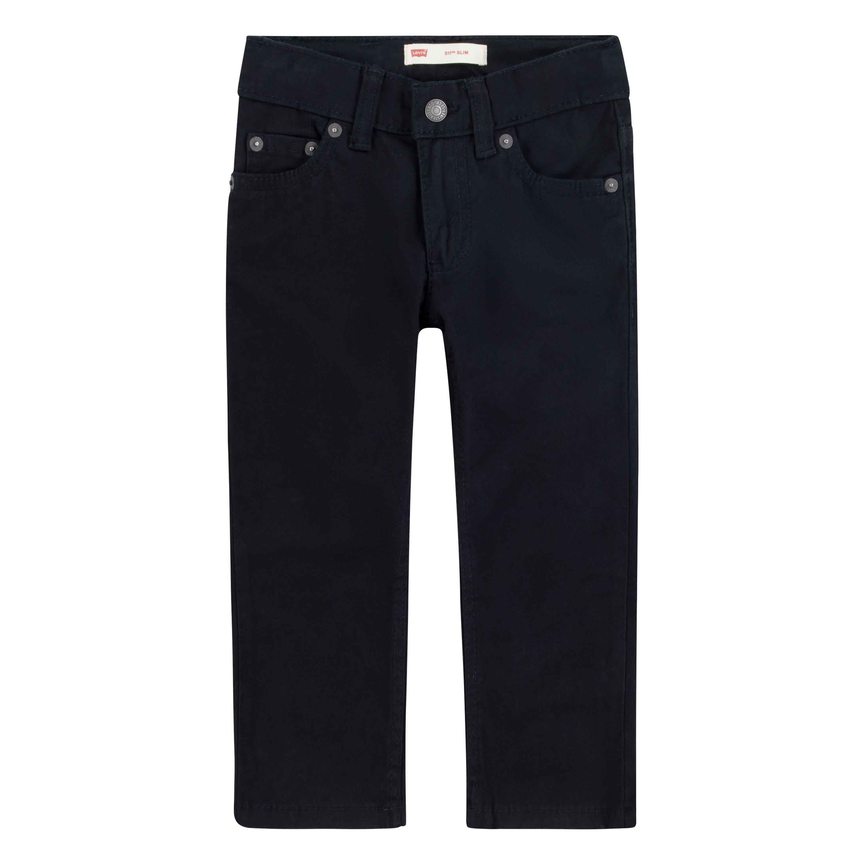 Levi's 511 Slim Fit Soft Brushed Toddler Boys' Black Sueded Pants