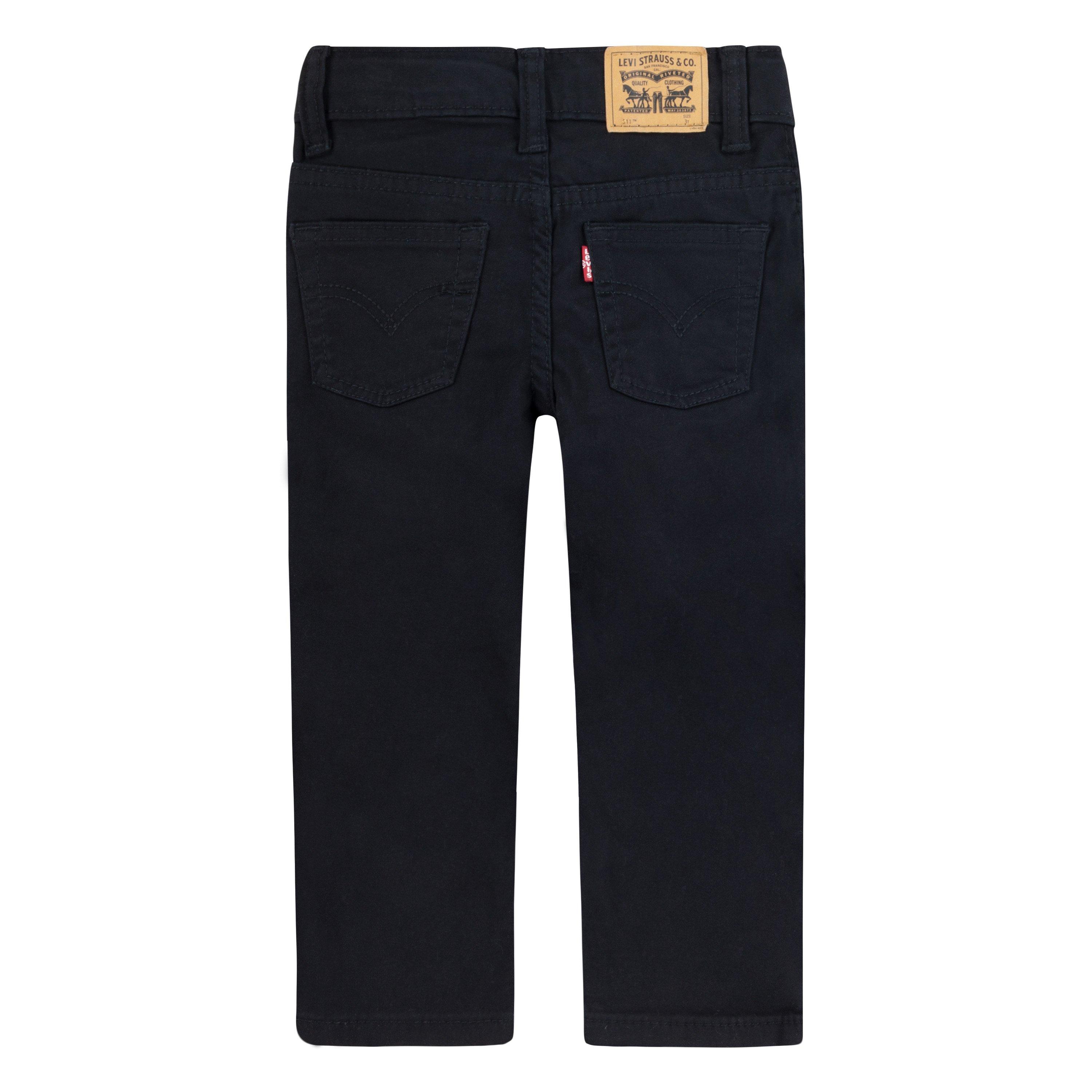 Levi's Toddler Boys' 511 Slim Fit Soft Brushed Sueded Pants - Black - BLACK Thumbnail View 8