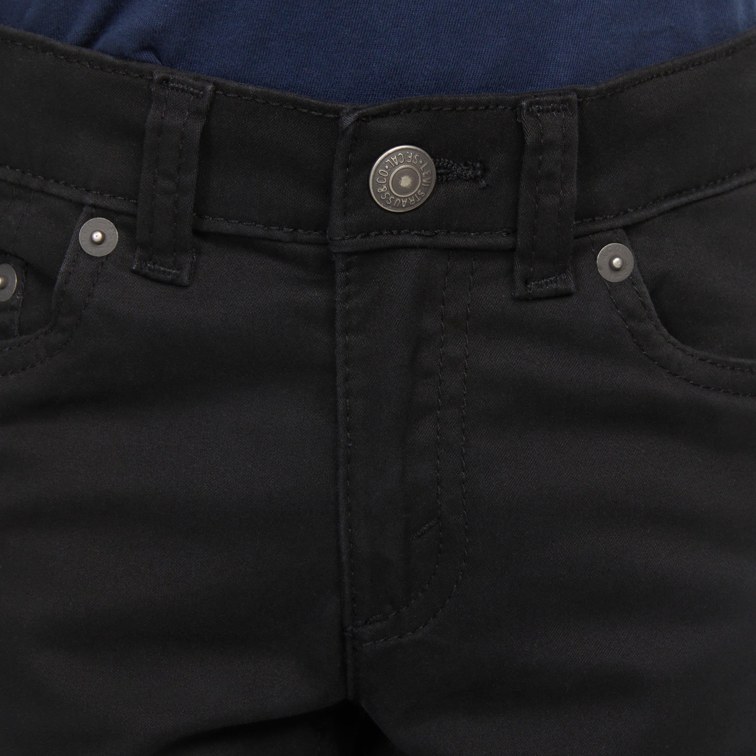 Levi's 511 Slim Fit Soft Brushed Little Boys' Black Sueded Pants - BLACK Thumbnail View 4