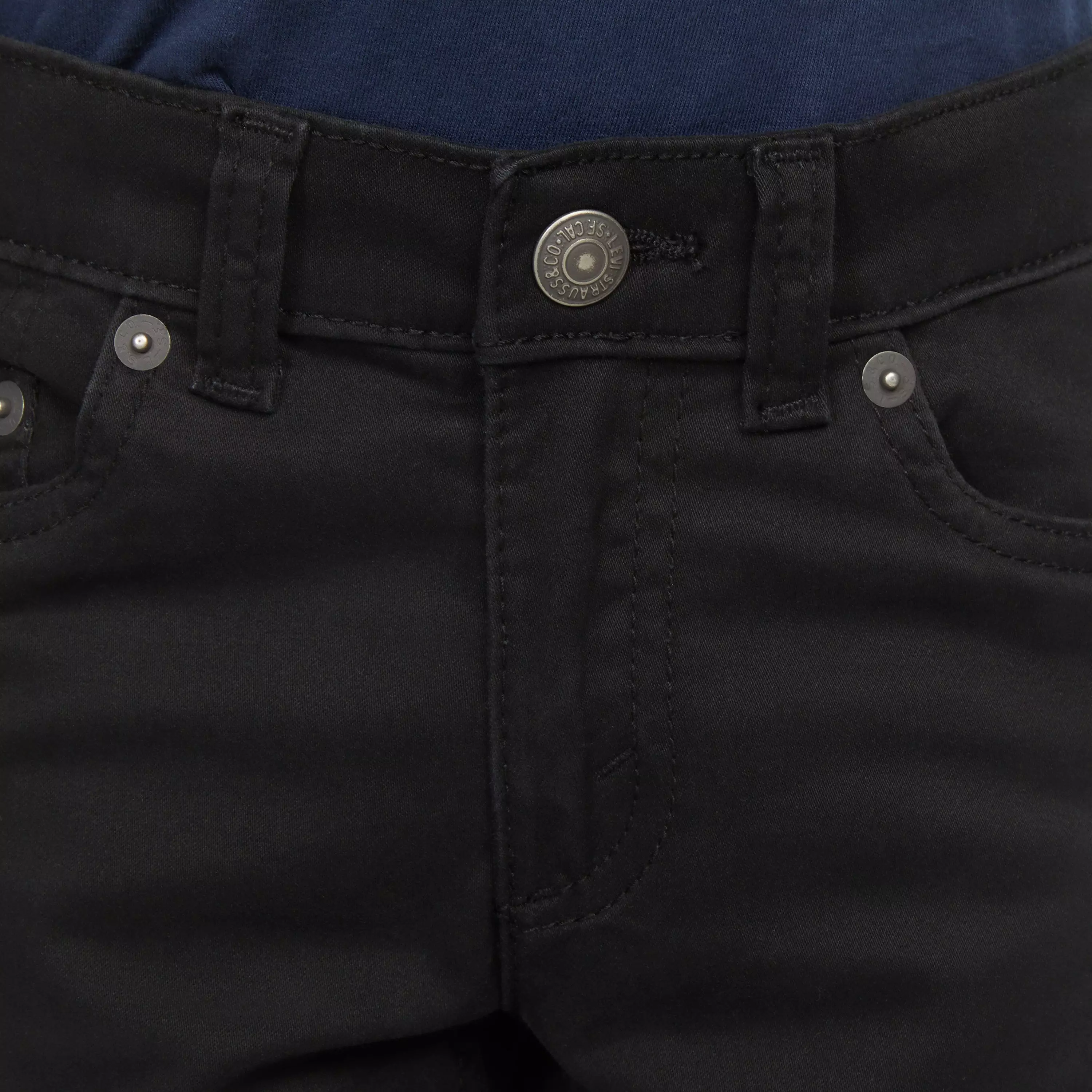 Levi's 511 Slim Fit Soft Brushed Little Boys' Suede Pants - Black - BLACK
