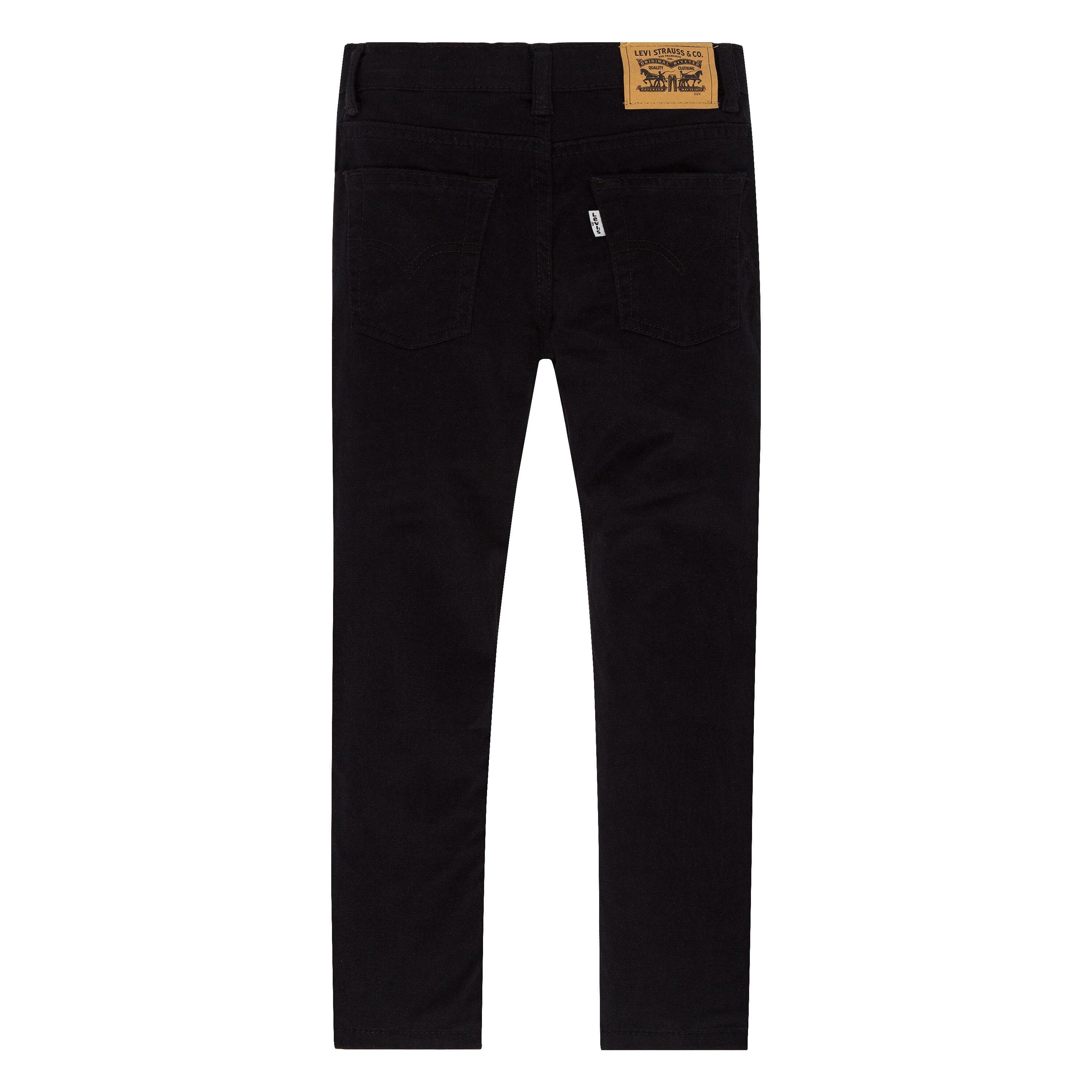 Levi's 511 Slim Fit Soft Brushed Little Boys' Black Sueded Pants - BLACK Thumbnail View 8