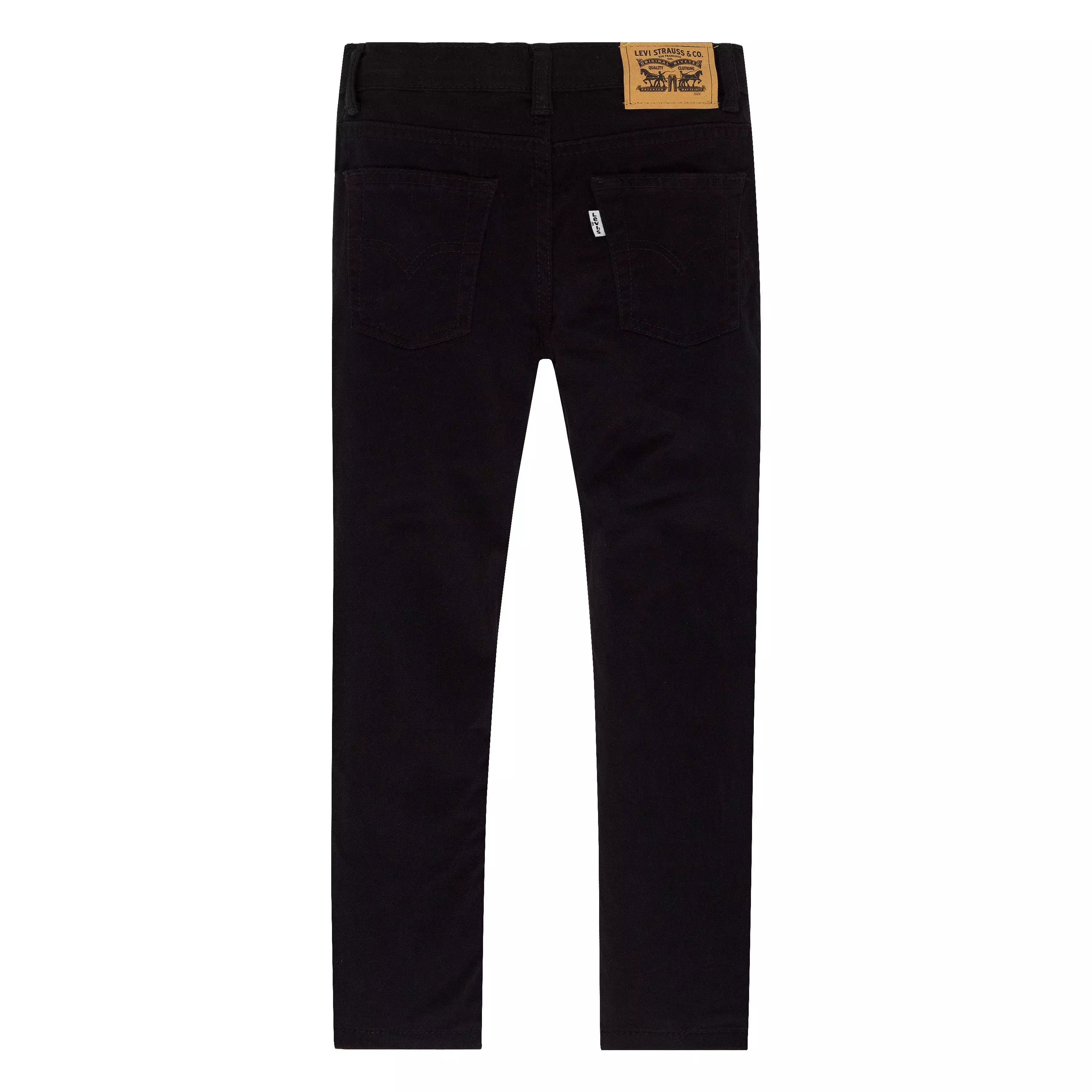 Levi's 511 Slim Fit Soft Brushed Little Boys' Black Sueded Pants - BLACK