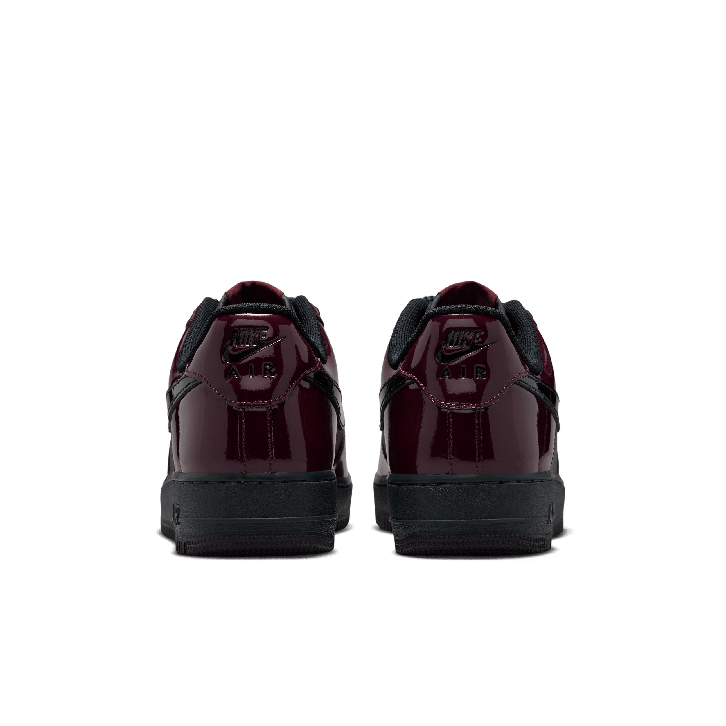 Nike Air Force 1 '07 LV8 "Black Spruce/Burgundy Crush/Black" Men's Shoe - BLACK/BURGUNDY/BLACK