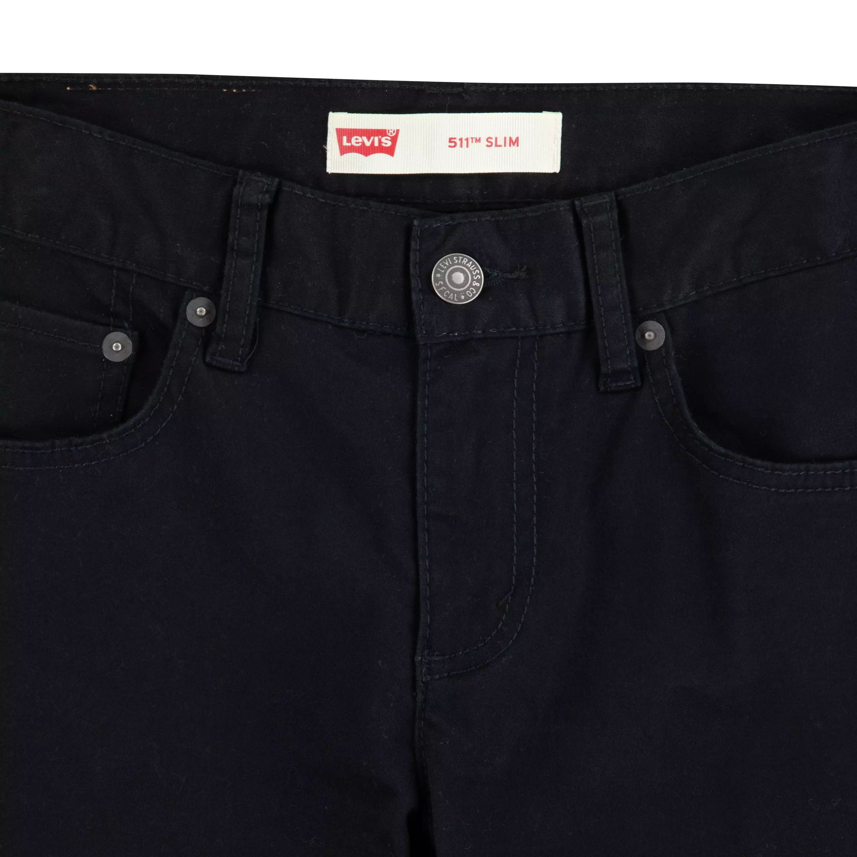 Levi's Big Boys' 511 Slim Fit Soft Brushed Black Sueded Pants - BLACK