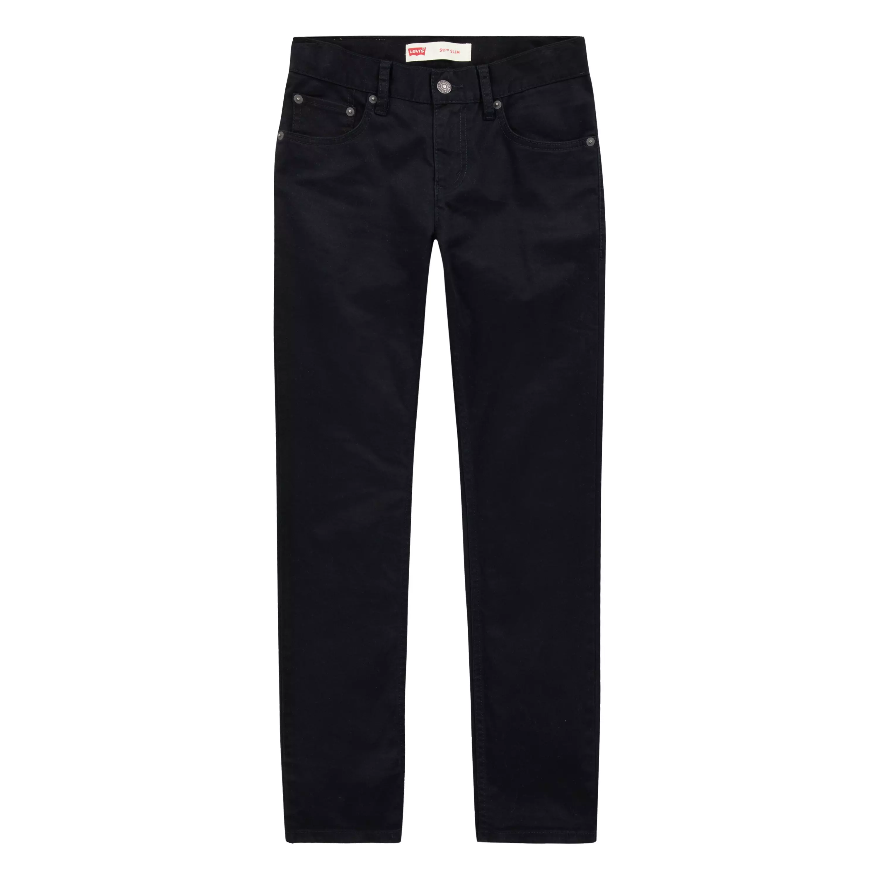 Levi's Big Boys' 511 Slim Fit Soft Brushed Black Sueded Pants - BLACK