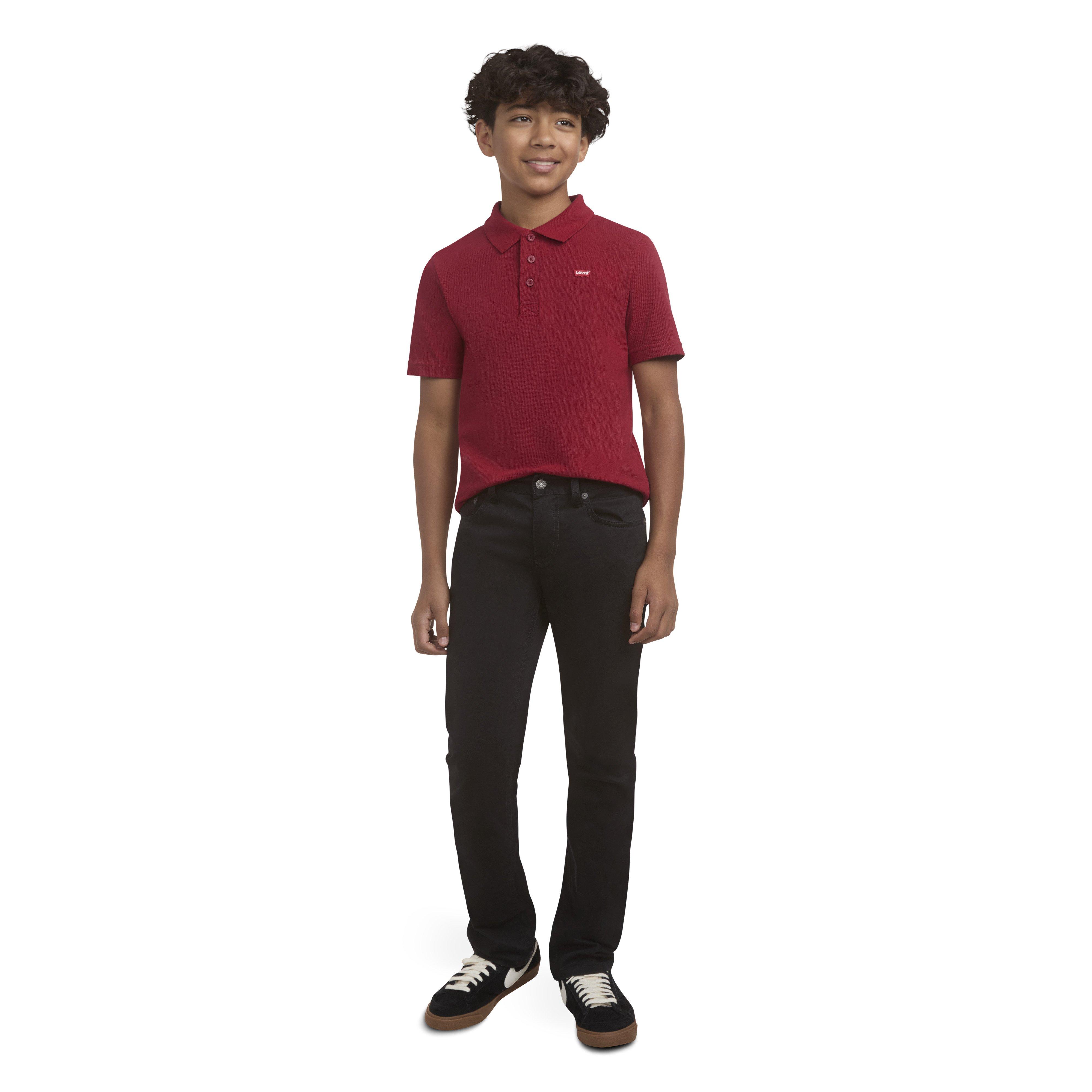 Levi's 511 Slim Fit Soft Brushed Big Boys' Black Sueded Pants