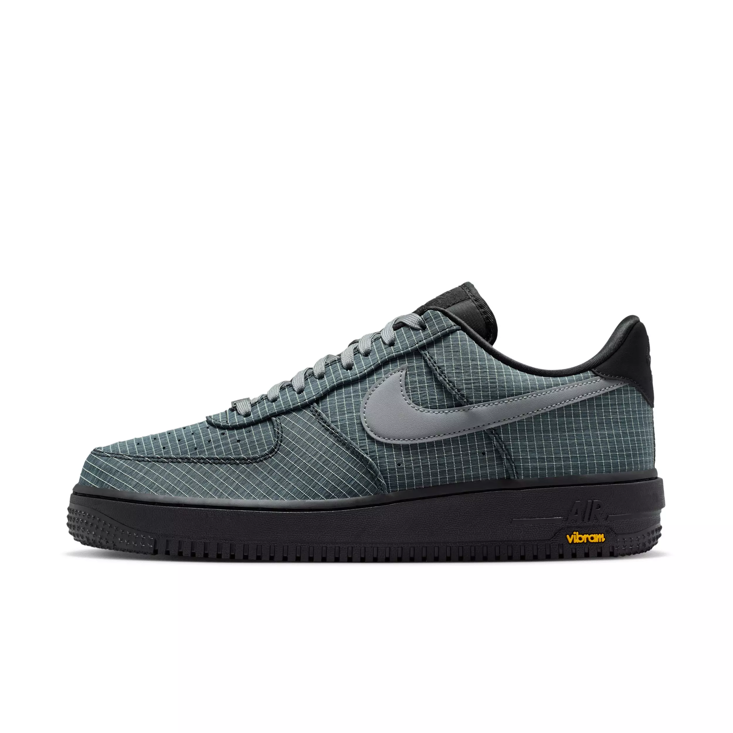 Nike Air Force 1 '07 LX Vibram "Black/Light Lemon Twist/Speed Yellow/Smoke Grey" Men's Shoe - BLACK/LEMON/YELLOW/GREY