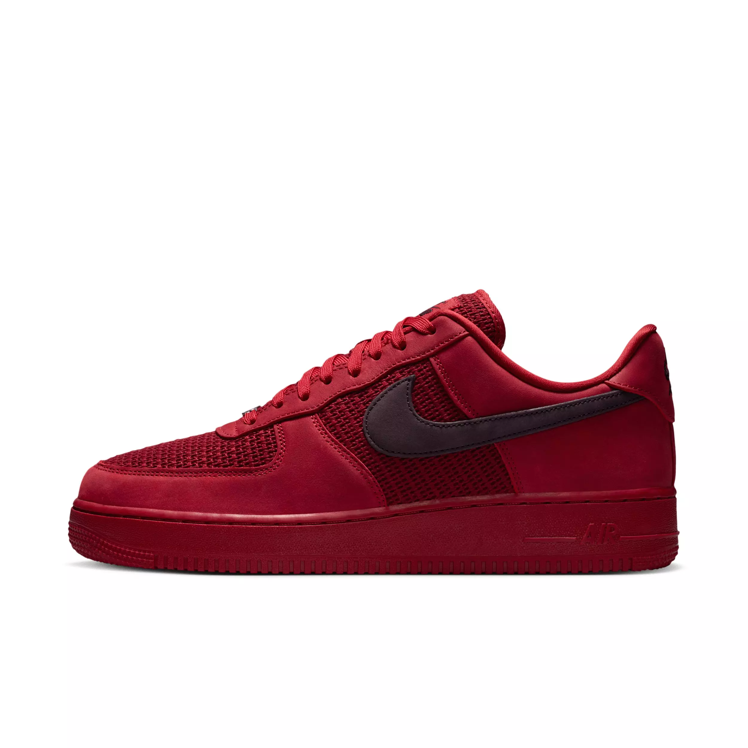 Nike Air Force 1 '07 LV8 "Tough Red/Team Red/Metallic Silver/Tough Red" Men's Shoe - RED/RED/SILVER/RED