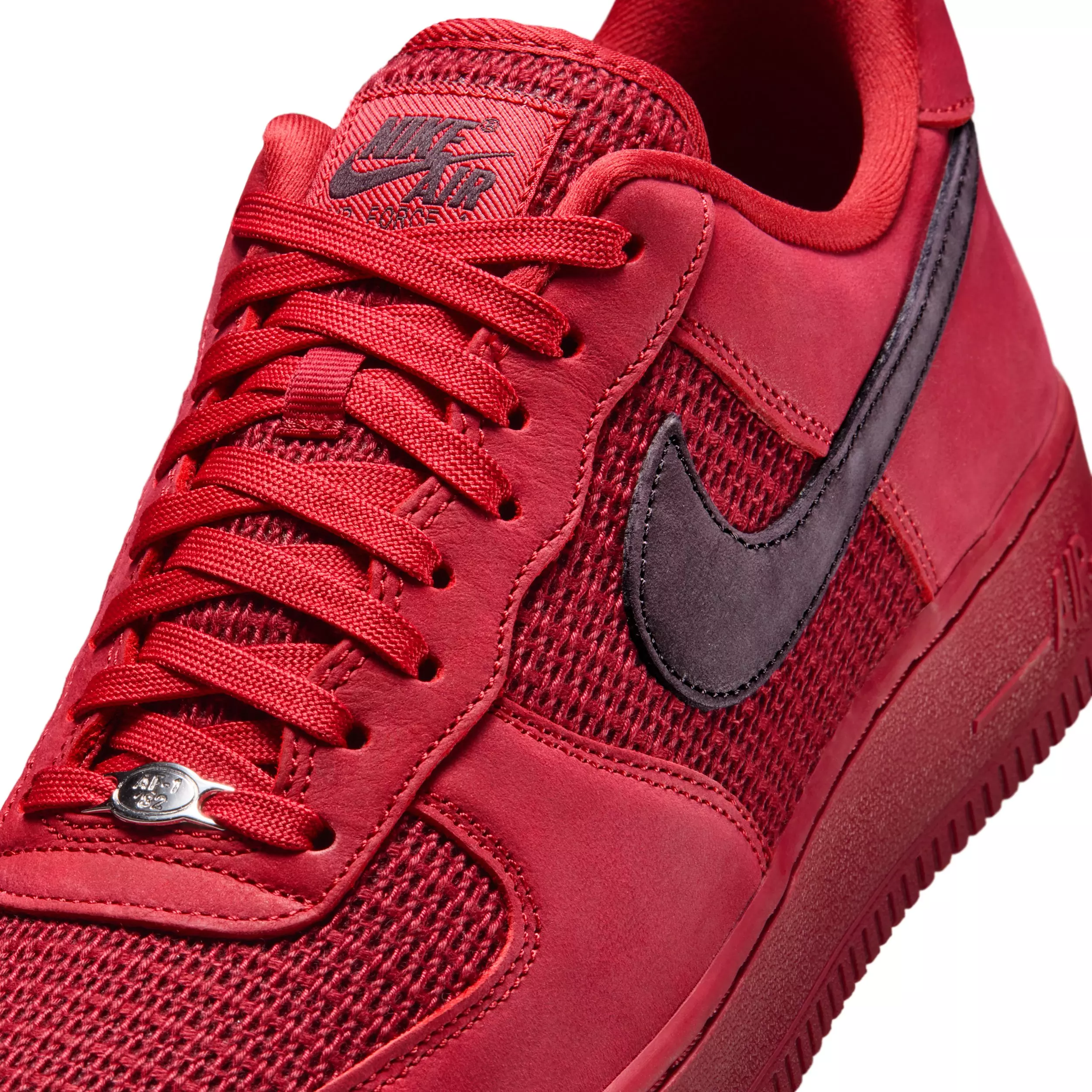 Nike Air Force 1 '07 LV8 "Tough Red/Team Red/Metallic Silver/Tough Red" Men's Shoe - RED/RED/SILVER/RED