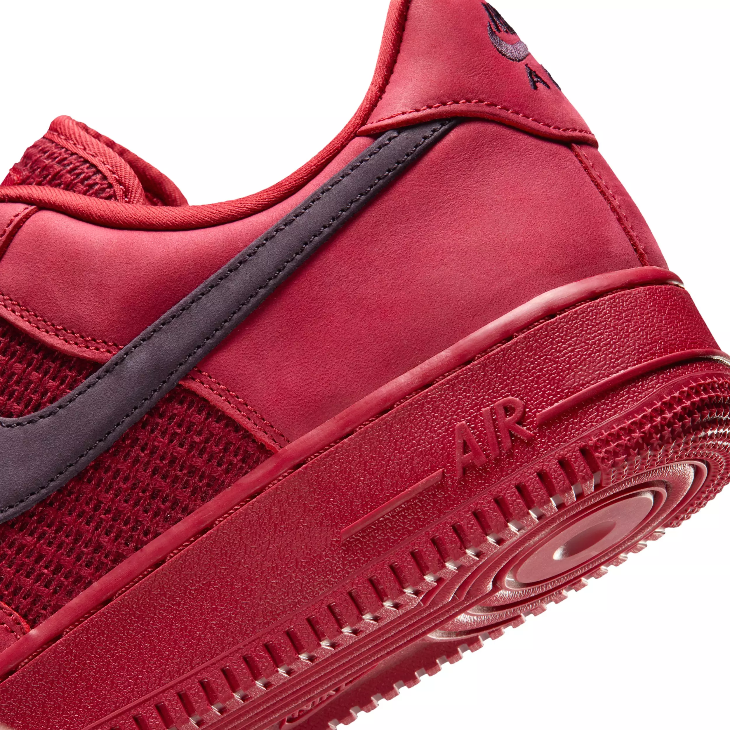 Nike Air Force 1 '07 LV8 "Tough Red/Team Red/Metallic Silver/Tough Red" Men's Shoe - RED/RED/SILVER/RED